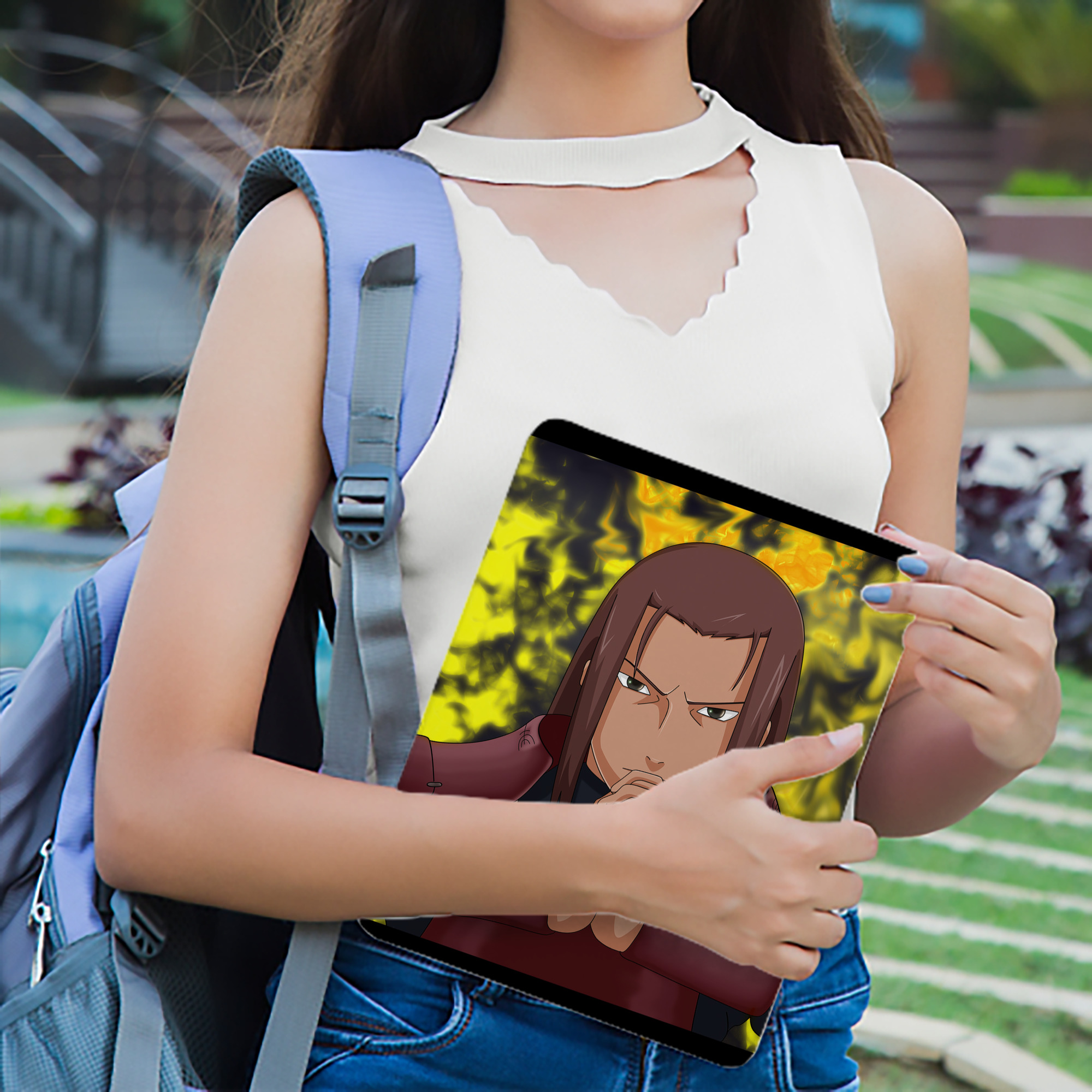 NARUTO -ナルト- NARUTO -ナルト- 疾風伝 IPad ケース ブック型 PUレザー TPU 耐衝撃 軽量 薄型 ペン収納なし 全面保護 IPad 各モデル対応