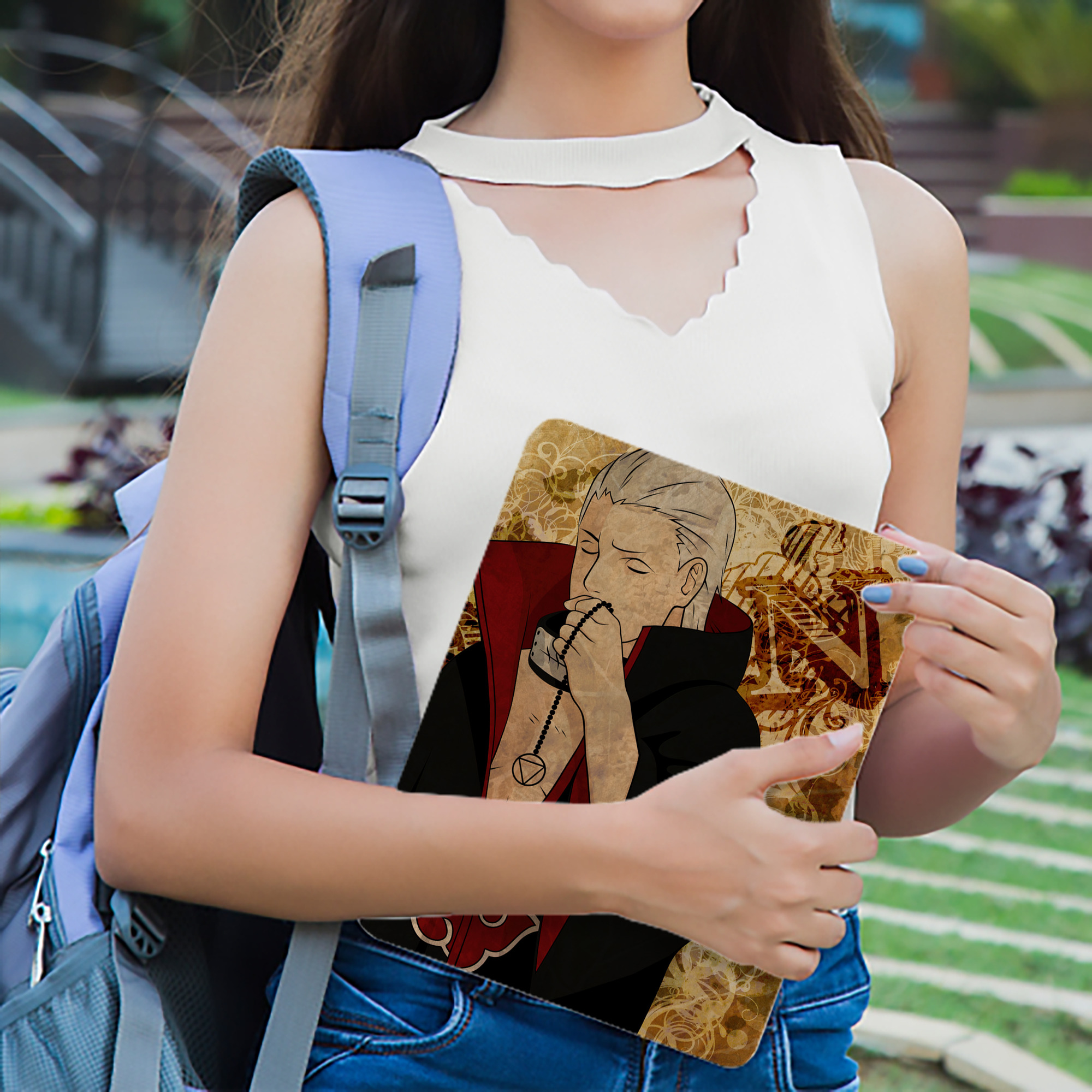 NARUTO -ナルト- NARUTO -ナルト- 疾風伝 IPad ケース ブック型 PUレザー TPU 耐衝撃 軽量 薄型 ペン収納なし 全面保護 IPad 各モデル対応