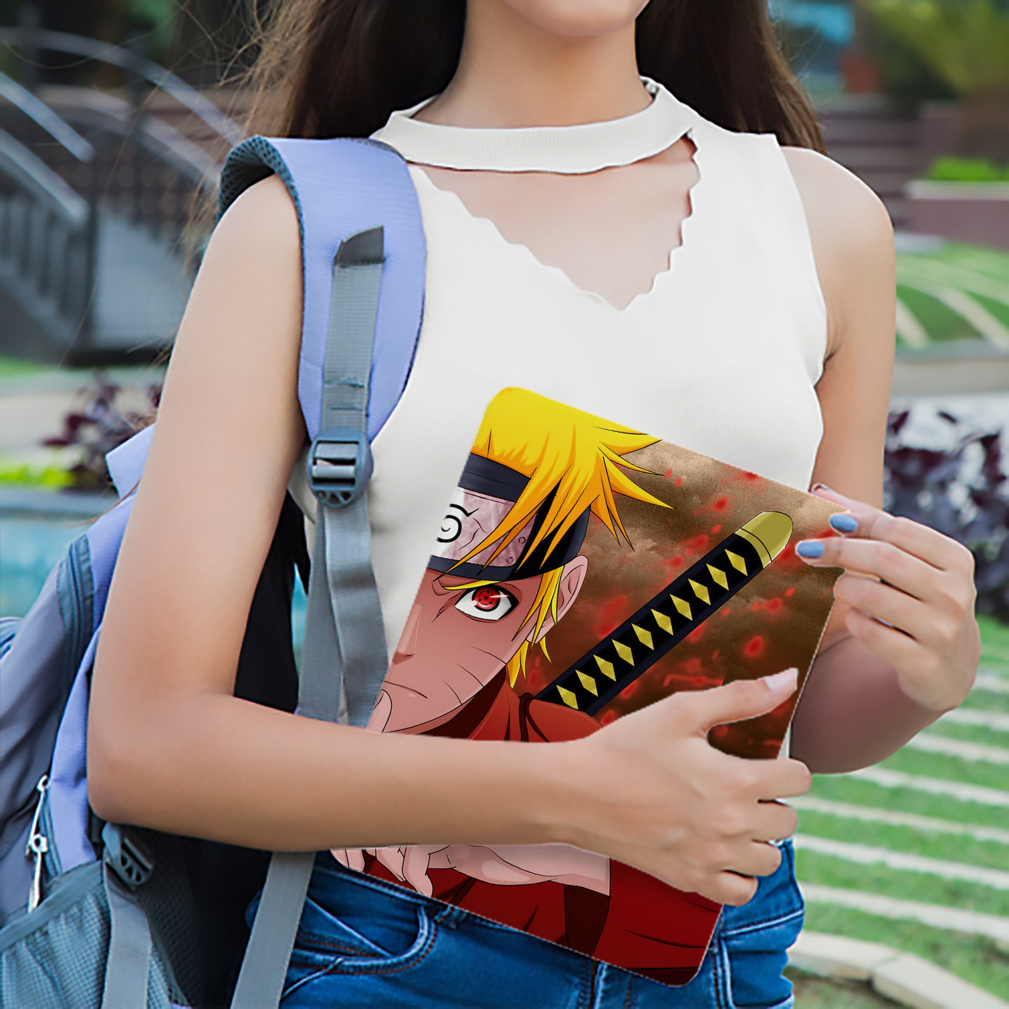 NARUTO -ナルト- NARUTO -ナルト- 疾風伝 IPad ケース ブック型 PUレザー TPU 耐衝撃 軽量 薄型 ペン収納なし 全面保護 IPad 各モデル対応