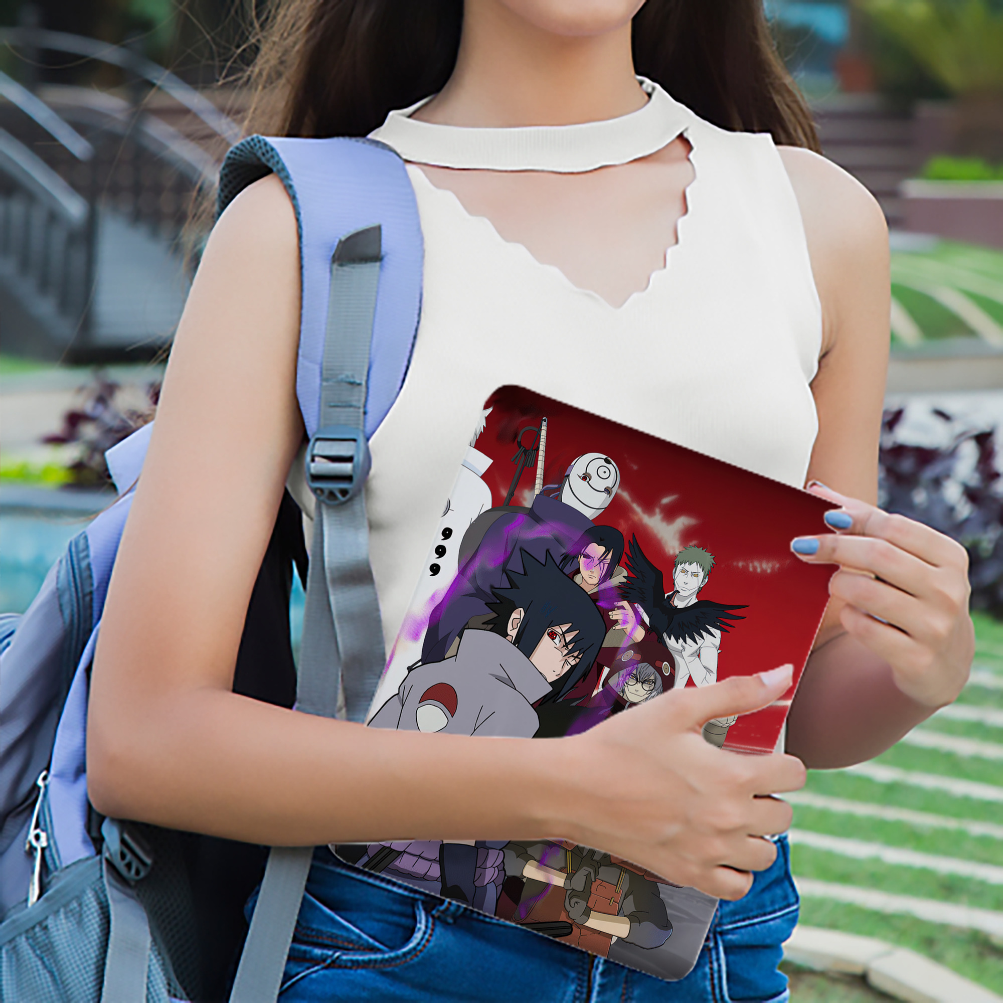 NARUTO -ナルト- NARUTO -ナルト- 疾風伝 IPad ケース ブック型 PUレザー TPU 耐衝撃 軽量 薄型 ペン収納なし 全面保護 IPad 各モデル対応