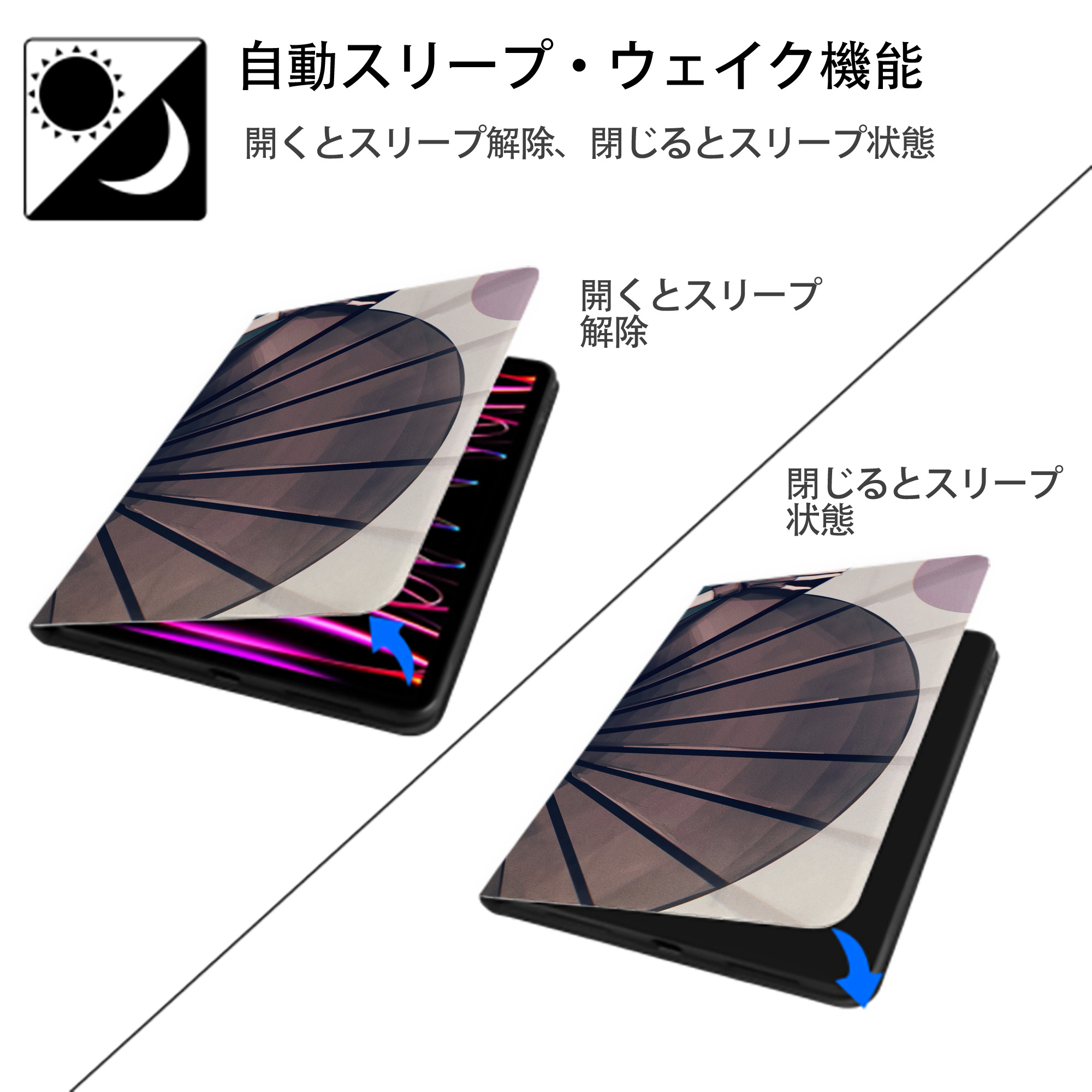 NARUTO -ナルト- NARUTO -ナルト- 疾風伝 IPad ケース ブック型 PUレザー TPU 耐衝撃 軽量 薄型 ペン収納なし 全面保護 IPad 各モデル対応