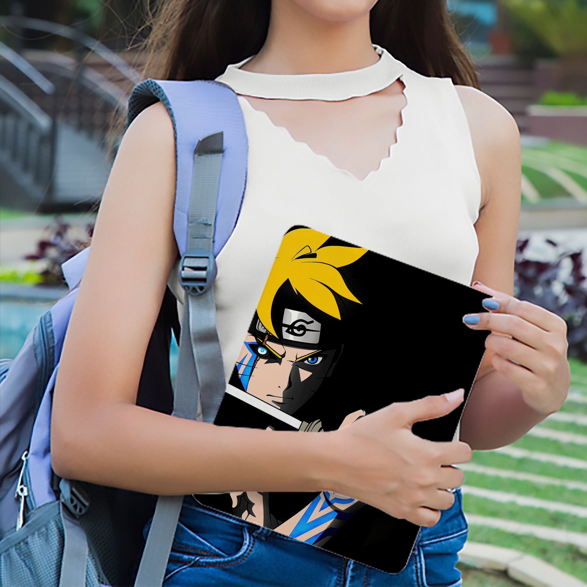 NARUTO -ナルト- NARUTO -ナルト- 疾風伝 IPad ケース ブック型 PUレザー TPU 耐衝撃 軽量 薄型 ペン収納なし 全面保護 IPad 各モデル対応