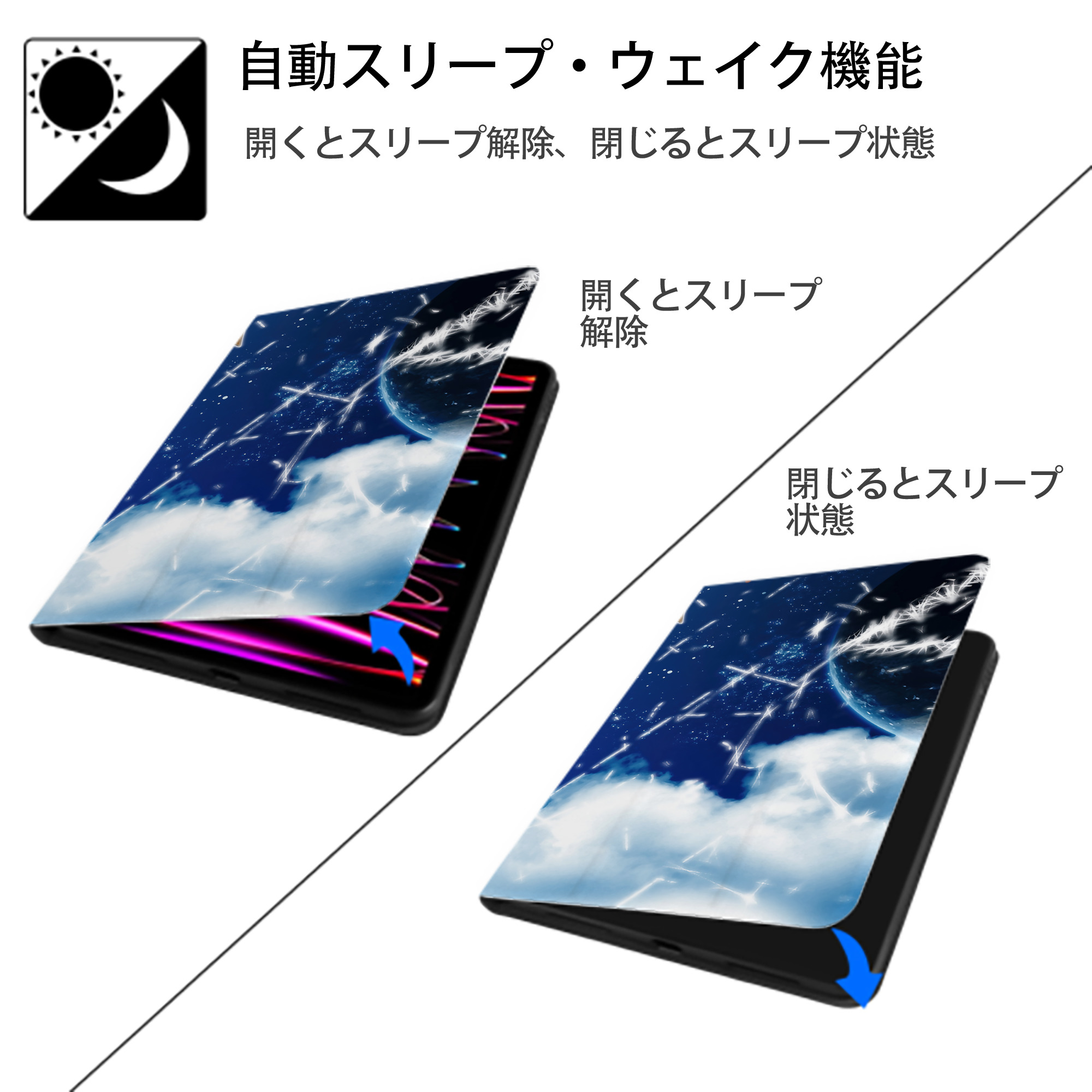 NARUTO -ナルト- NARUTO -ナルト- 疾風伝 IPad ケース ブック型 PUレザー TPU 耐衝撃 軽量 薄型 ペン収納なし 全面保護 IPad 各モデル対応