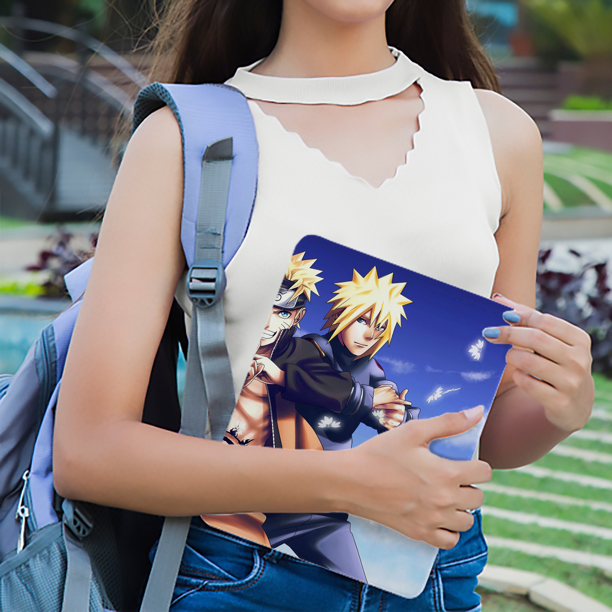 NARUTO -ナルト- NARUTO -ナルト- 疾風伝 IPad ケース ブック型 PUレザー TPU 耐衝撃 軽量 薄型 ペン収納なし 全面保護 IPad 各モデル対応