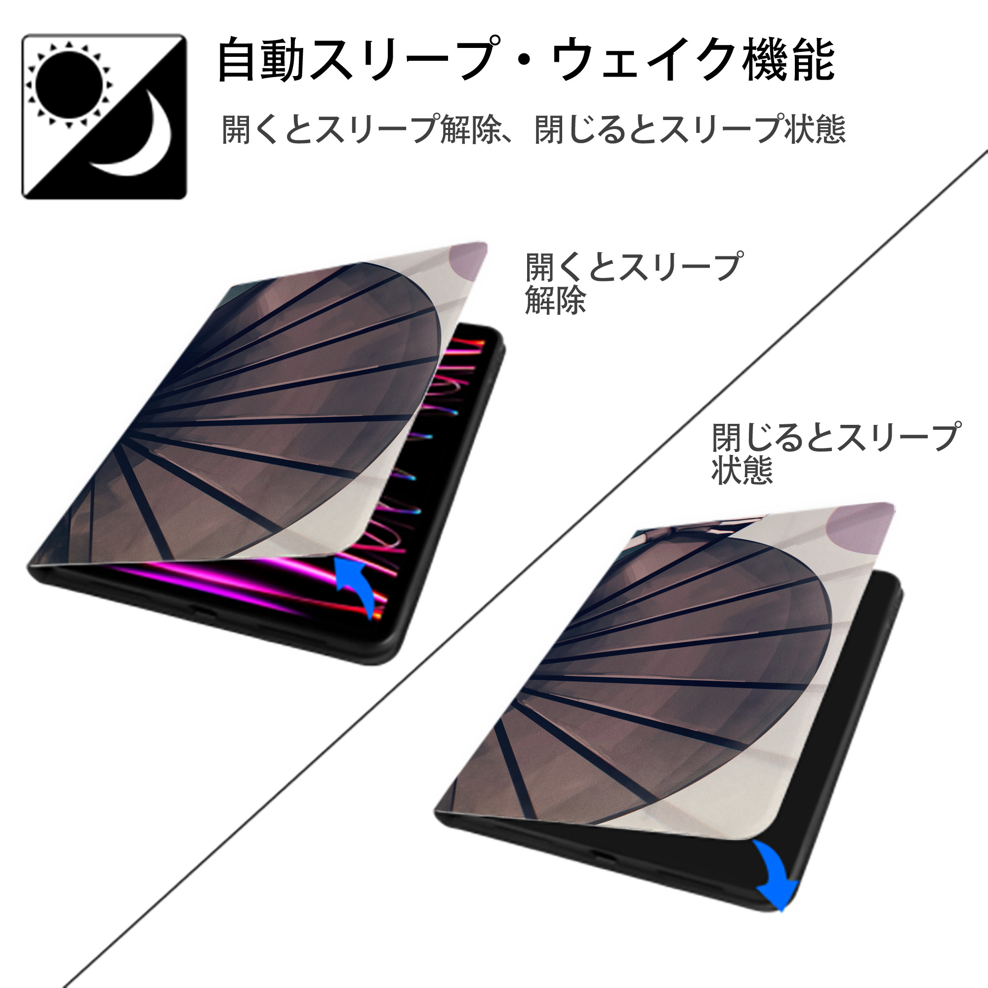NARUTO -ナルト- NARUTO -ナルト- 疾風伝 IPadケース ペンホルダー付き ブックスタイルデザイン