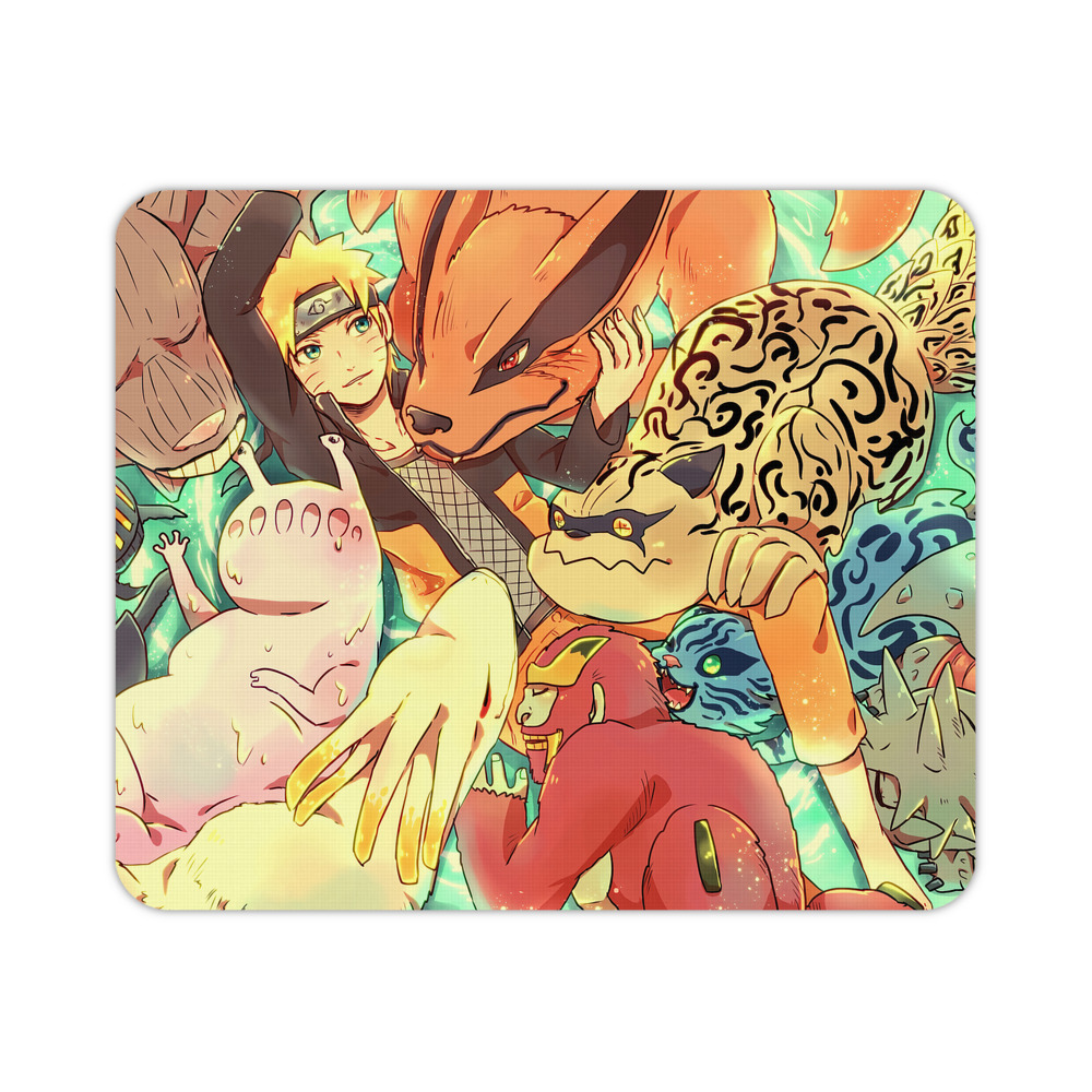 （画像用） NARUTO -ナルト- NARUTO -ナルト- 疾風伝 マウスパッド ステッチ加工 ラバー素材 防水 滑り止め 超薄型 ゲーミング/オフィス対応