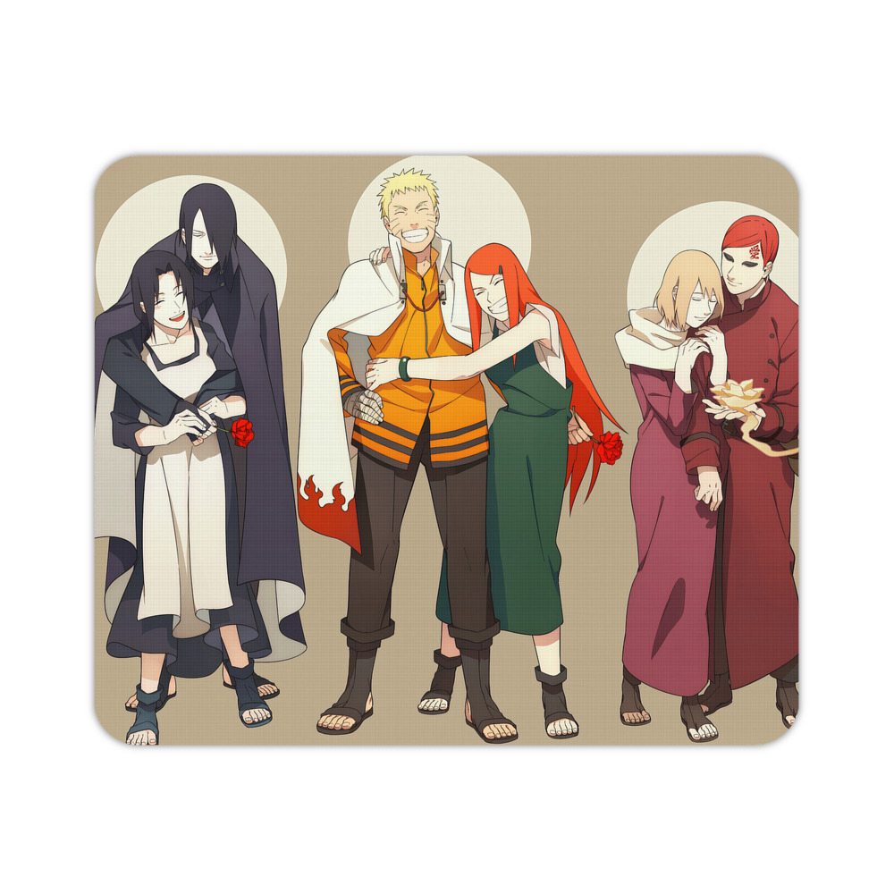 （画像用） NARUTO -ナルト- NARUTO -ナルト- 疾風伝 マウスパッド ステッチ加工 ラバー素材 防水 滑り止め 超薄型 ゲーミング/オフィス対応