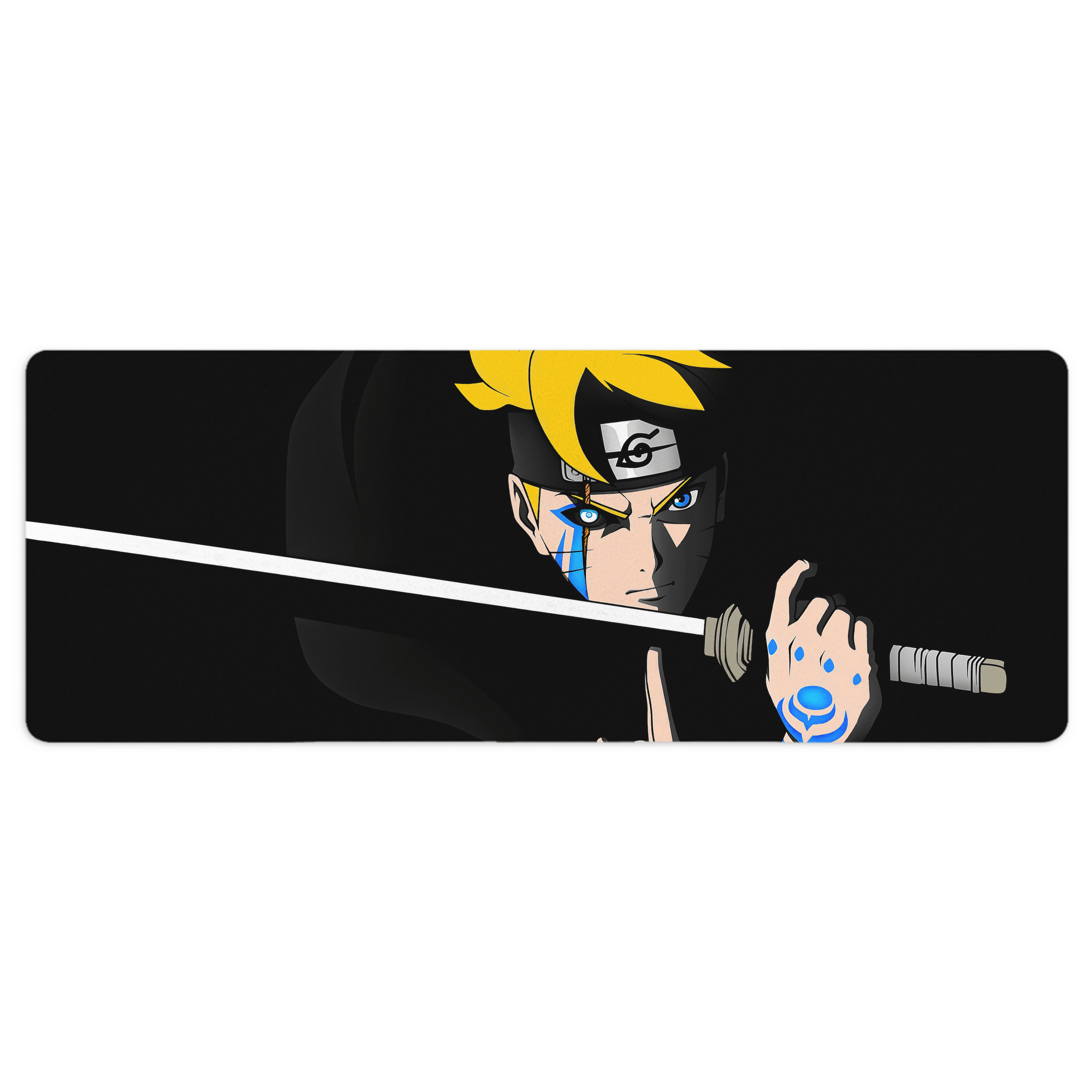 （画像用） NARUTO -ナルト- NARUTO -ナルト- 疾風伝 ステッチ加工 大判デスクマット／滑り止めマウスパッド