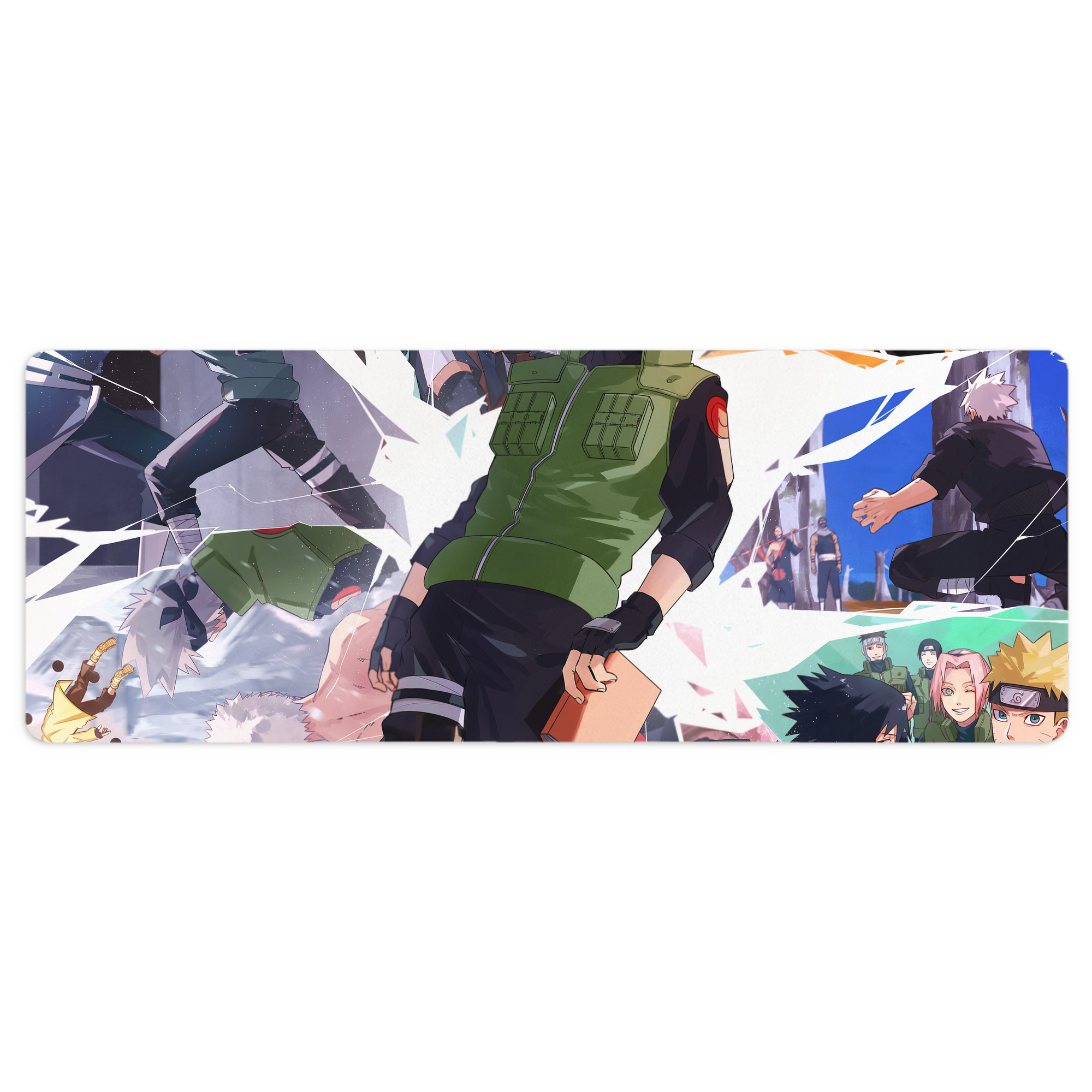 （画像用） NARUTO -ナルト- NARUTO -ナルト- 疾風伝 ステッチ加工 大判デスクマット／滑り止めマウスパッド