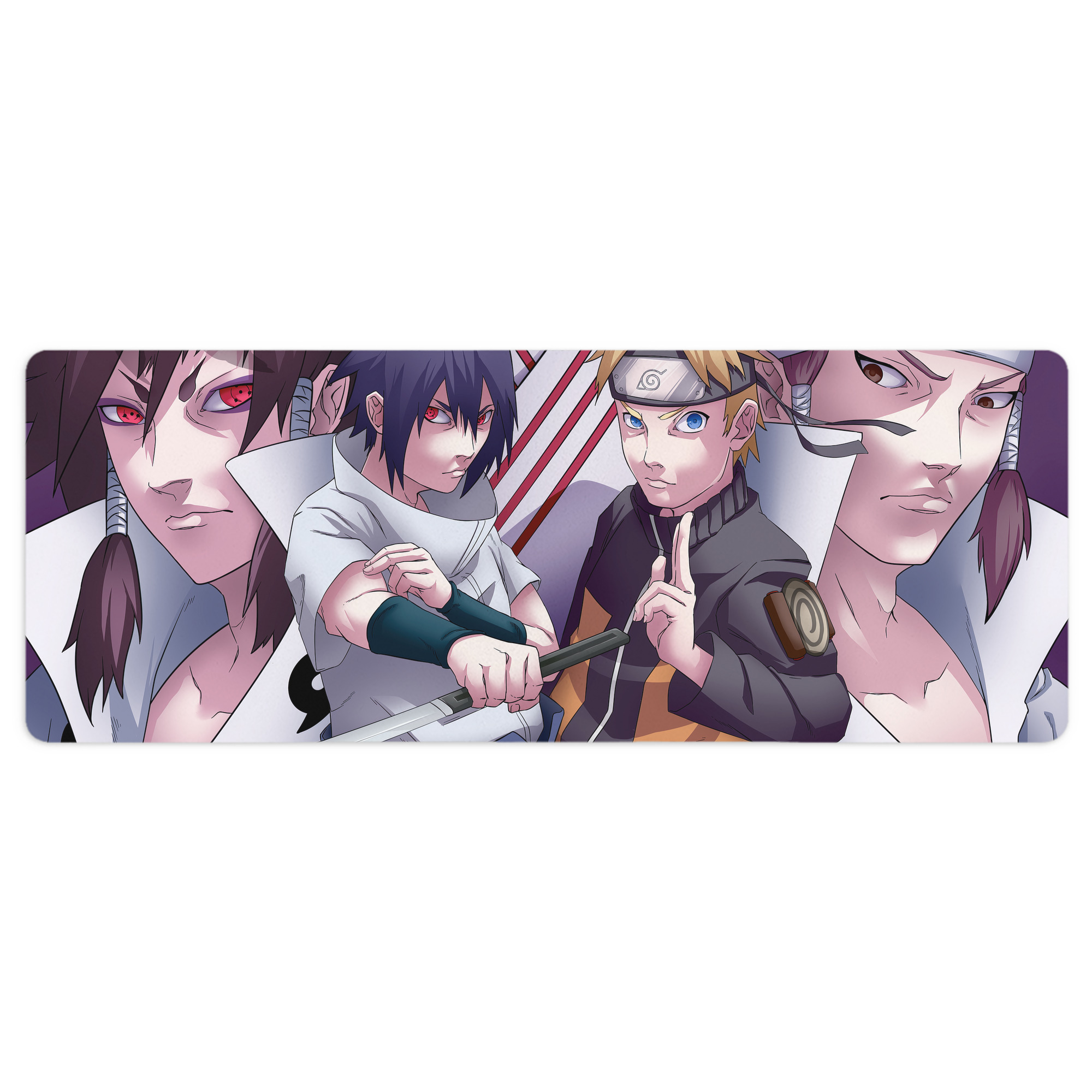 （画像用） NARUTO -ナルト- NARUTO -ナルト- 疾風伝 ステッチ加工 大判デスクマット／滑り止めマウスパッド