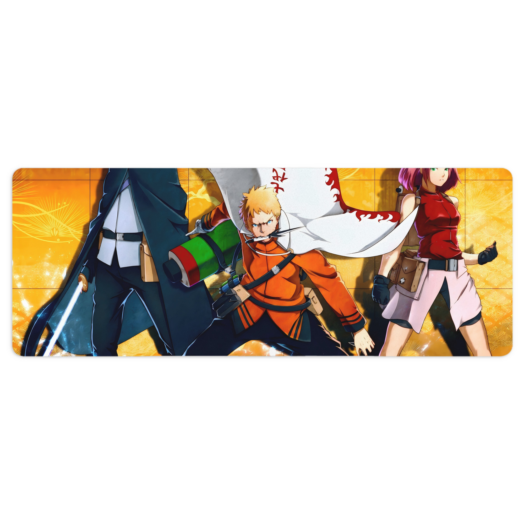 （画像用） NARUTO -ナルト- NARUTO -ナルト- 疾風伝 ステッチ加工 大判デスクマット／滑り止めマウスパッド