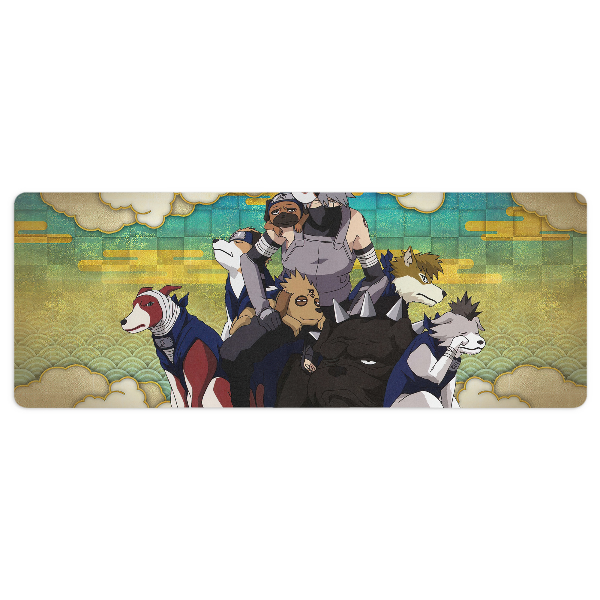 （画像用） NARUTO -ナルト- NARUTO -ナルト- 疾風伝 ステッチ加工 大判デスクマット／滑り止めマウスパッド