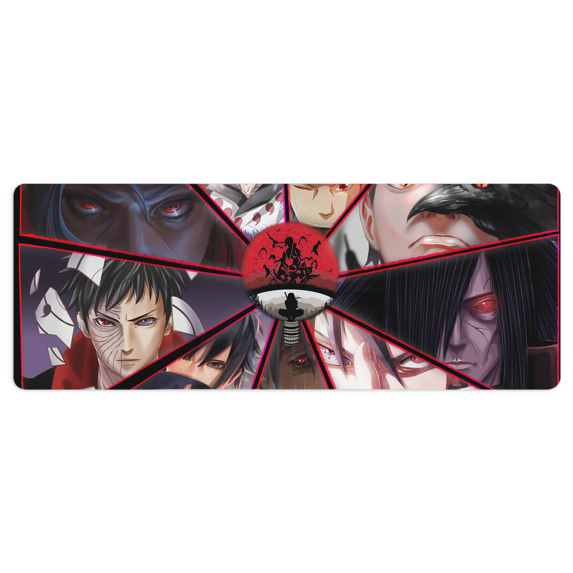 （画像用） NARUTO -ナルト- NARUTO -ナルト- 疾風伝 ステッチ加工 大判デスクマット／滑り止めマウスパッド