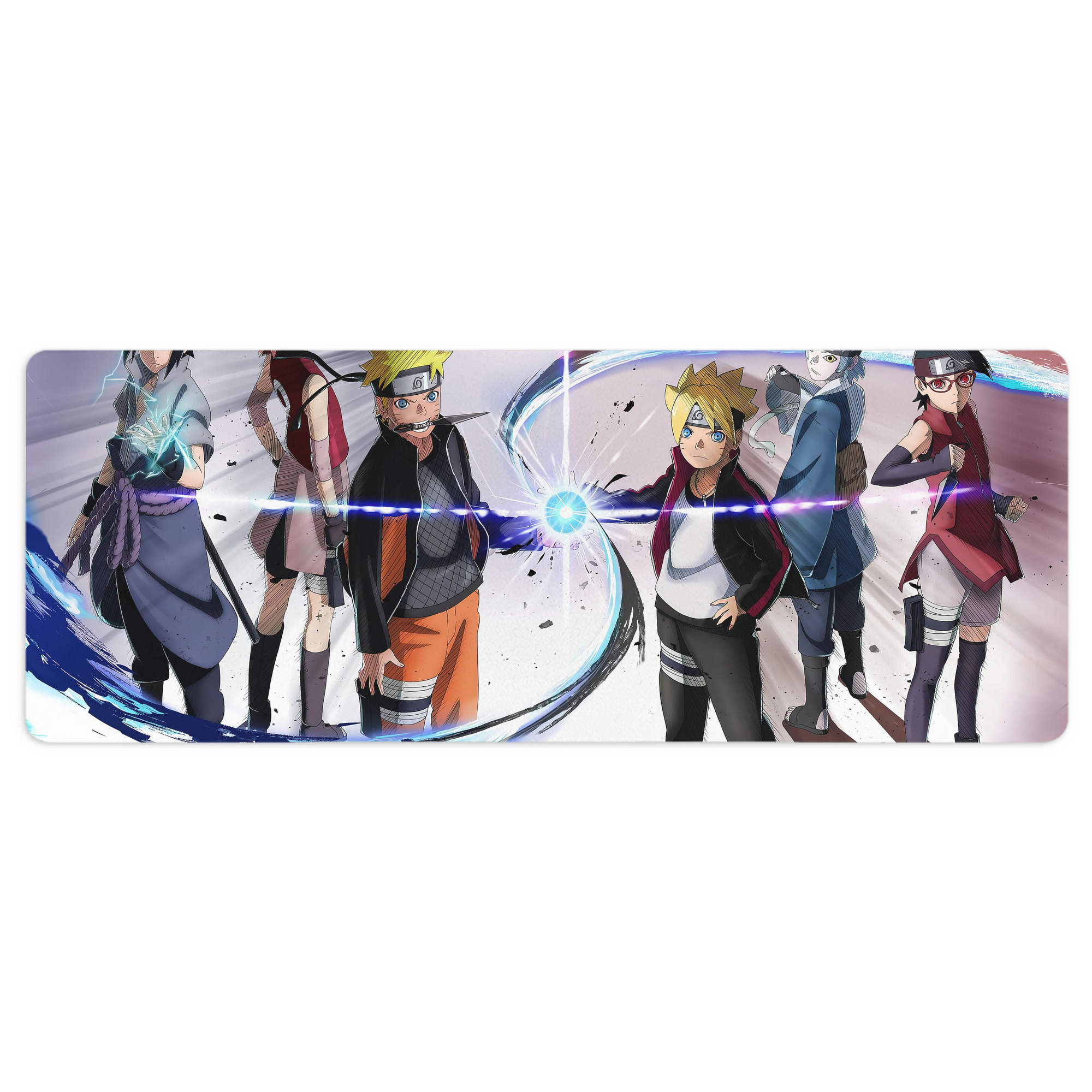 （画像用） NARUTO -ナルト- NARUTO -ナルト- 疾風伝 ステッチ加工 大判デスクマット／滑り止めマウスパッド