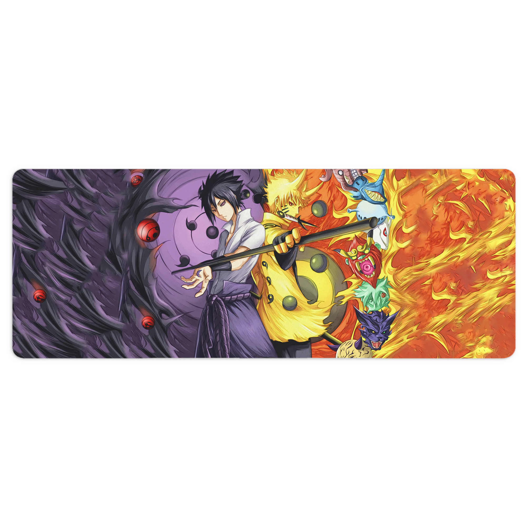 （画像用） NARUTO -ナルト- NARUTO -ナルト- 疾風伝 ステッチ加工 大判デスクマット／滑り止めマウスパッド