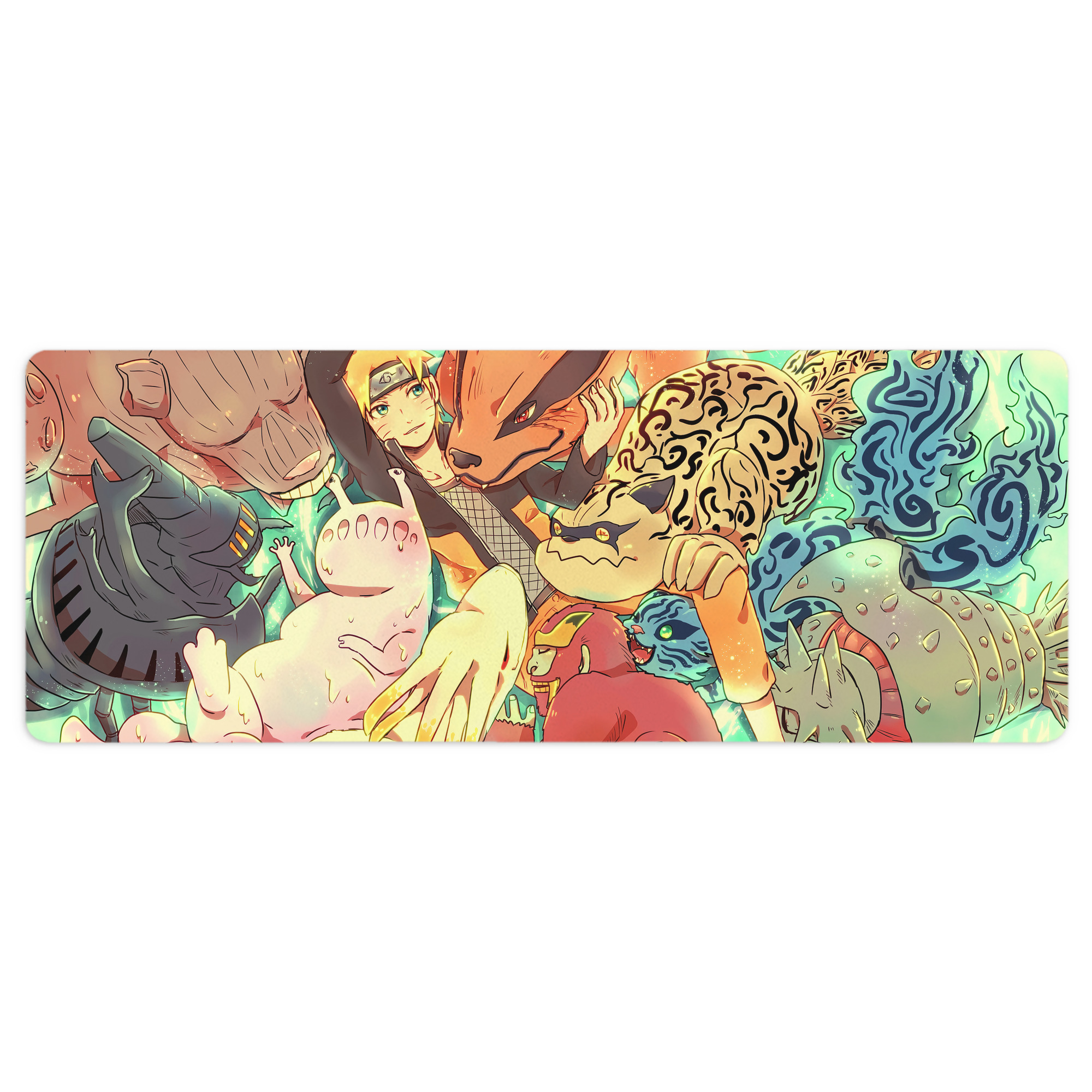 （画像用） NARUTO -ナルト- NARUTO -ナルト- 疾風伝 ステッチ加工 大判デスクマット／滑り止めマウスパッド