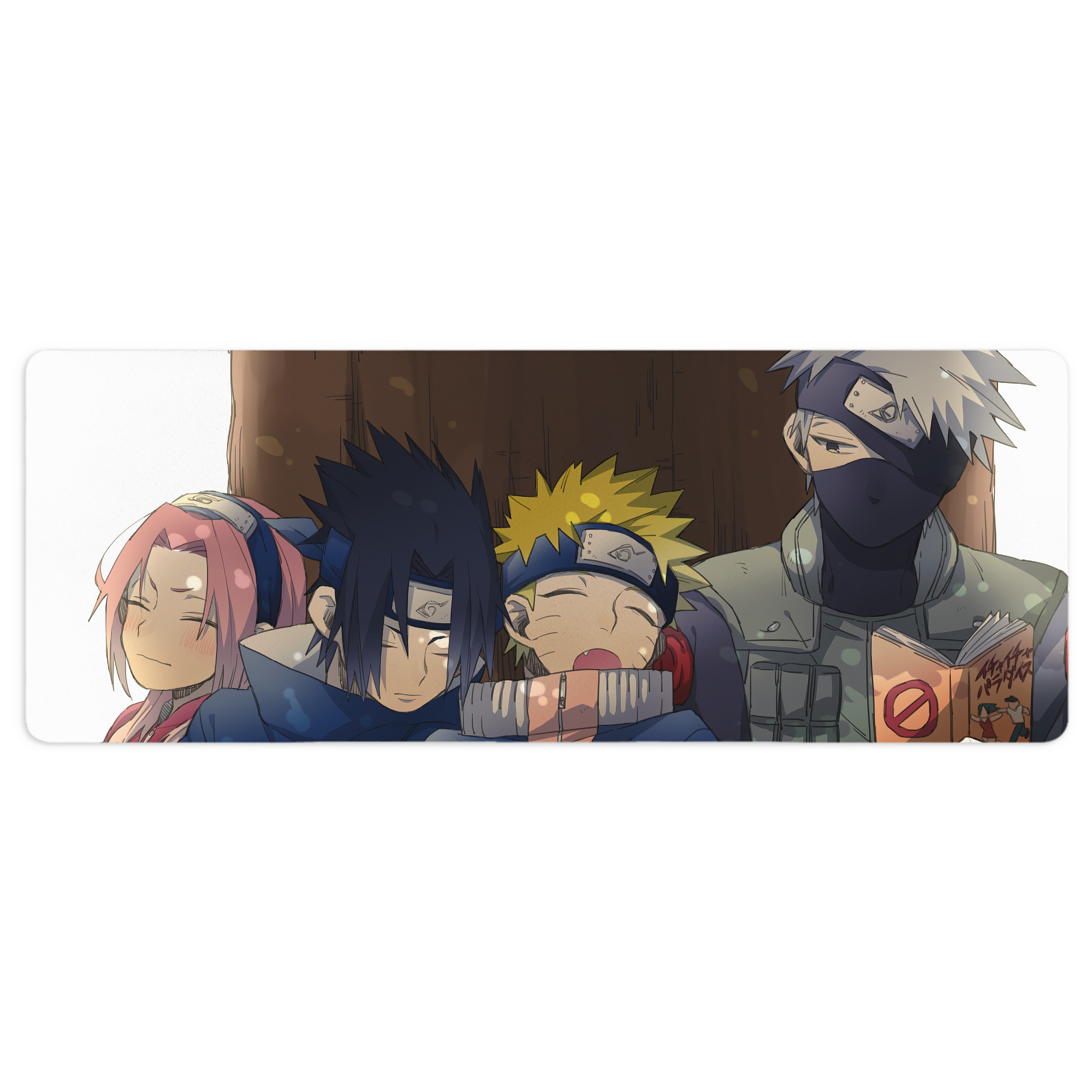 （画像用） NARUTO -ナルト- NARUTO -ナルト- 疾風伝 ステッチ加工 大判デスクマット／滑り止めマウスパッド