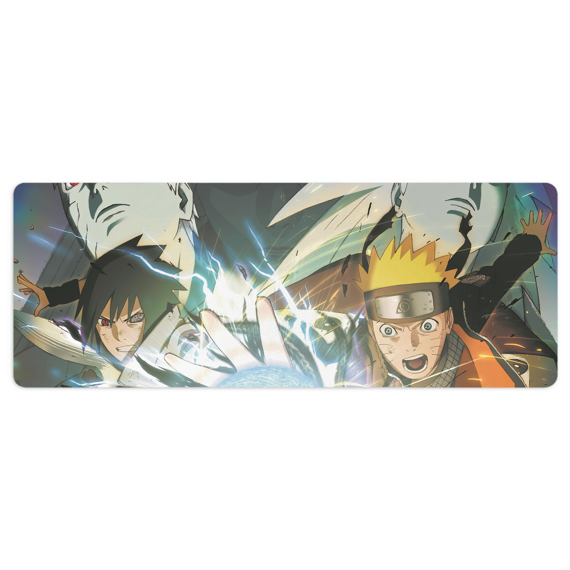 （画像用） NARUTO -ナルト- NARUTO -ナルト- 疾風伝 ステッチ加工 大判デスクマット／滑り止めマウスパッド