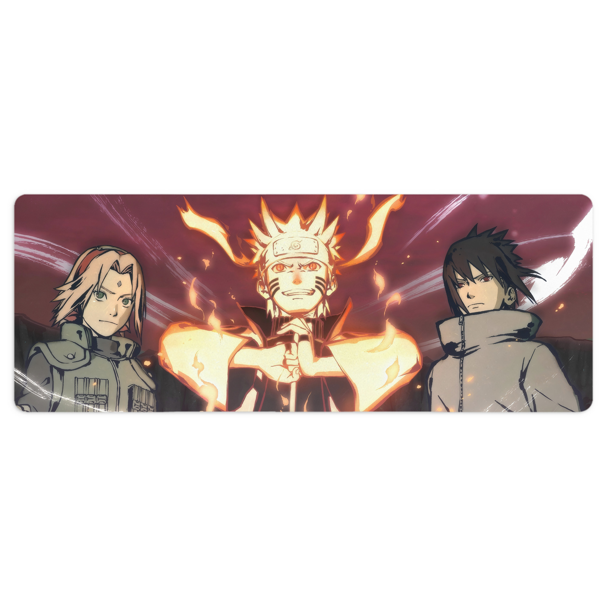 （画像用） NARUTO -ナルト- NARUTO -ナルト- 疾風伝 ステッチ加工 大判デスクマット／滑り止めマウスパッド