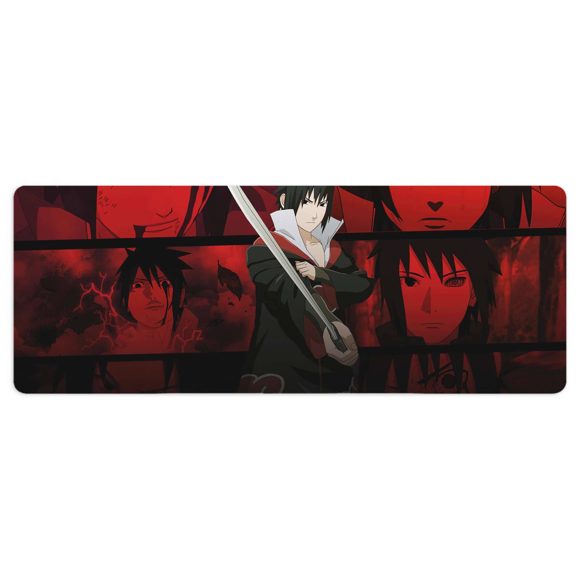 （画像用） NARUTO -ナルト- NARUTO -ナルト- 疾風伝 ステッチ加工 大判デスクマット／滑り止めマウスパッド