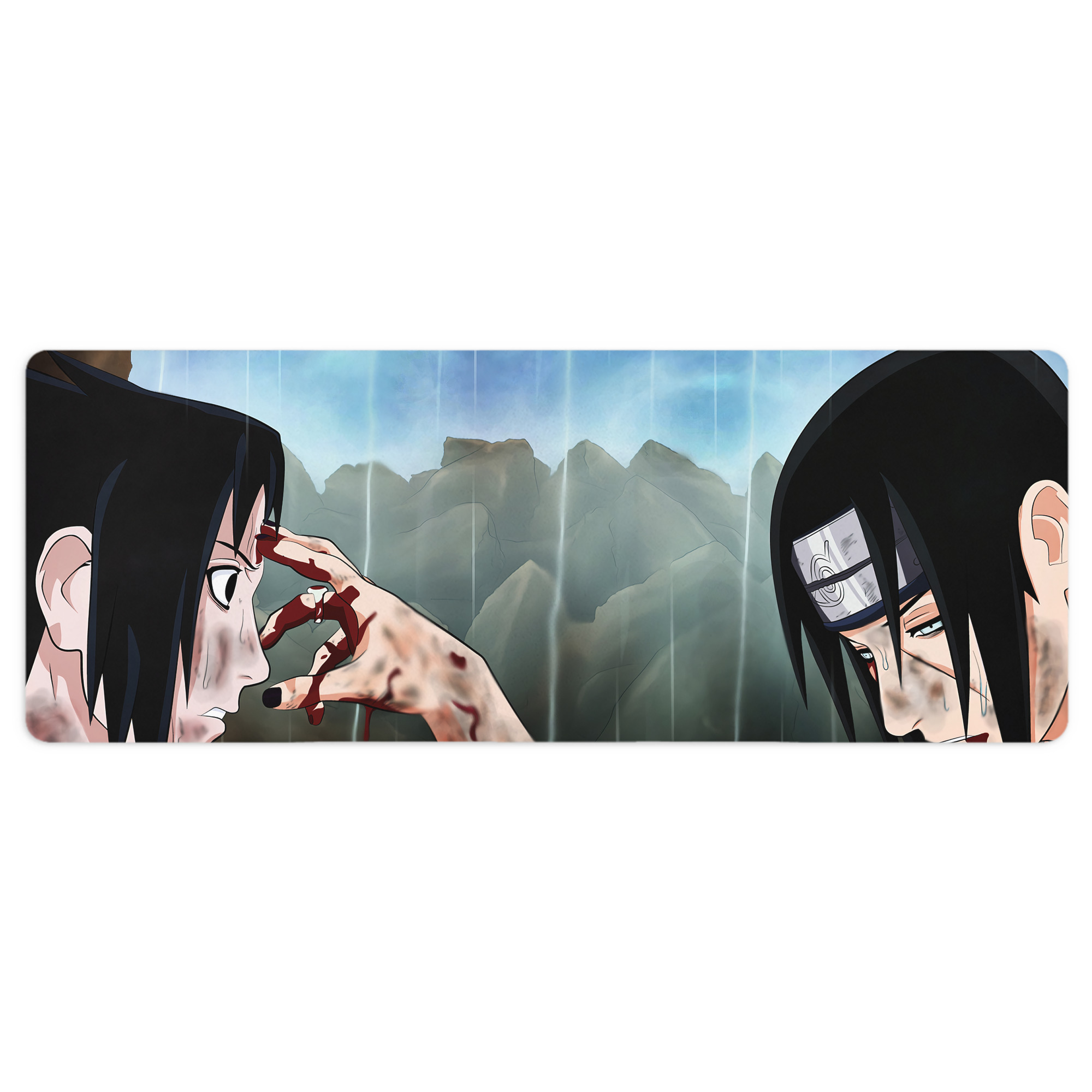 （画像用） NARUTO -ナルト- NARUTO -ナルト- 疾風伝 ステッチ加工 大判デスクマット／滑り止めマウスパッド