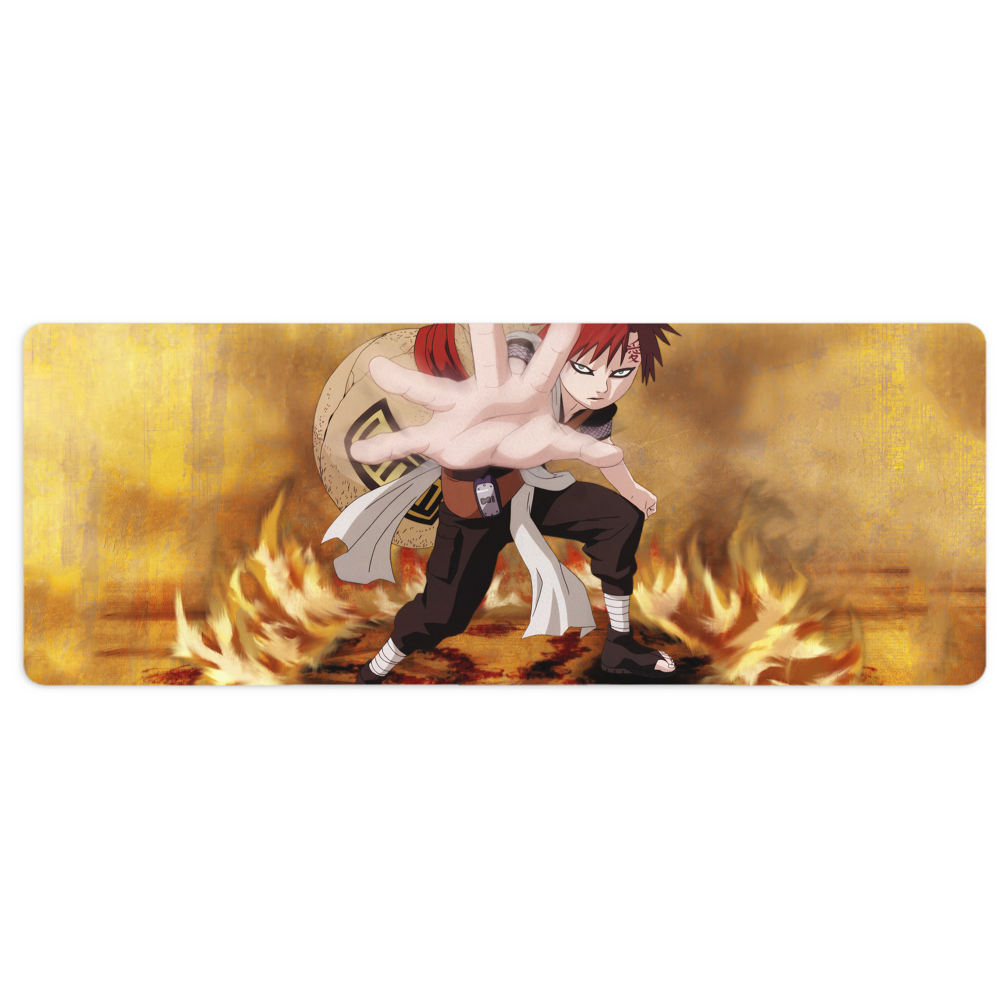 （画像用） NARUTO -ナルト- NARUTO -ナルト- 疾風伝 ステッチ加工 大判デスクマット／滑り止めマウスパッド