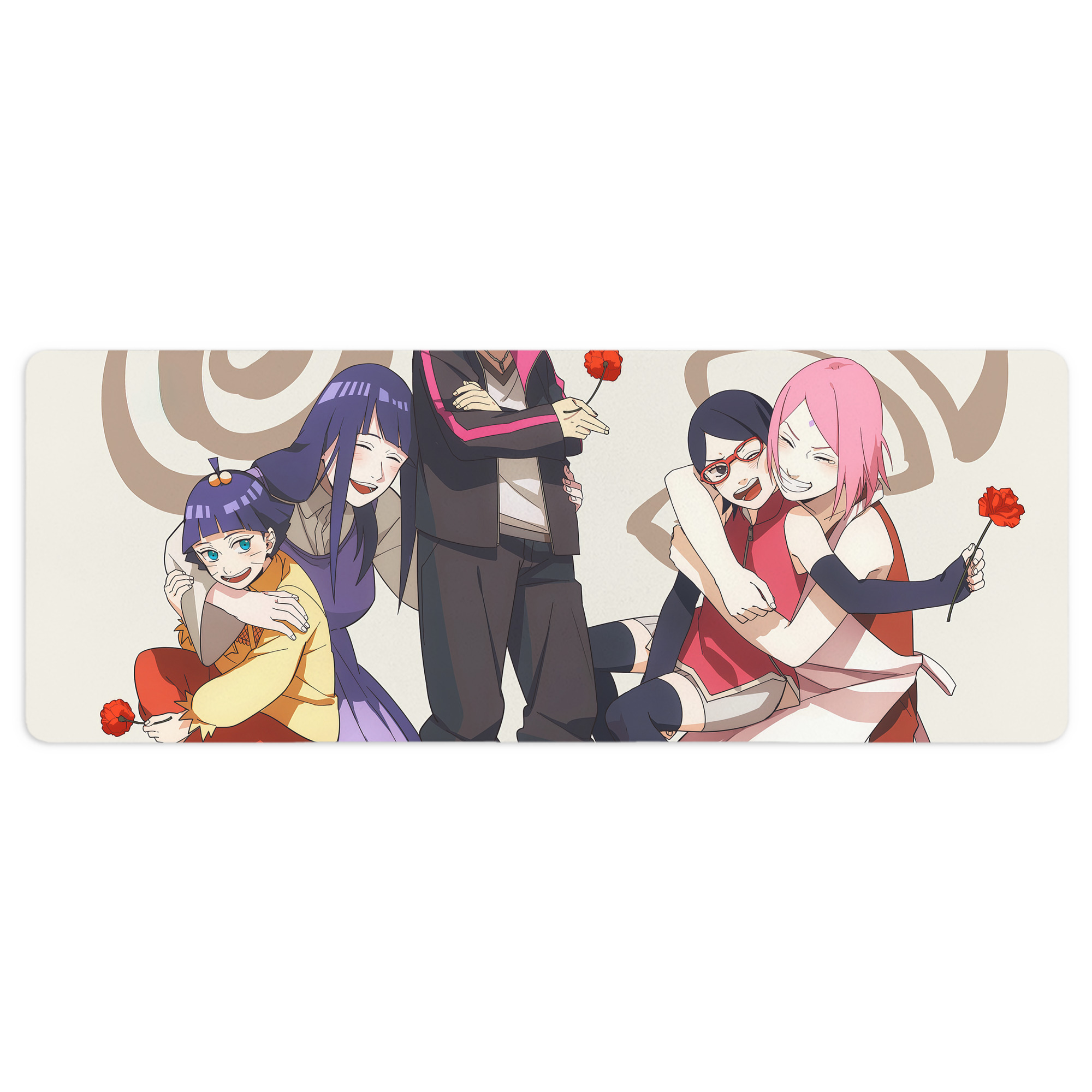（画像用） NARUTO -ナルト- NARUTO -ナルト- 疾風伝 ステッチ加工 大判デスクマット／滑り止めマウスパッド