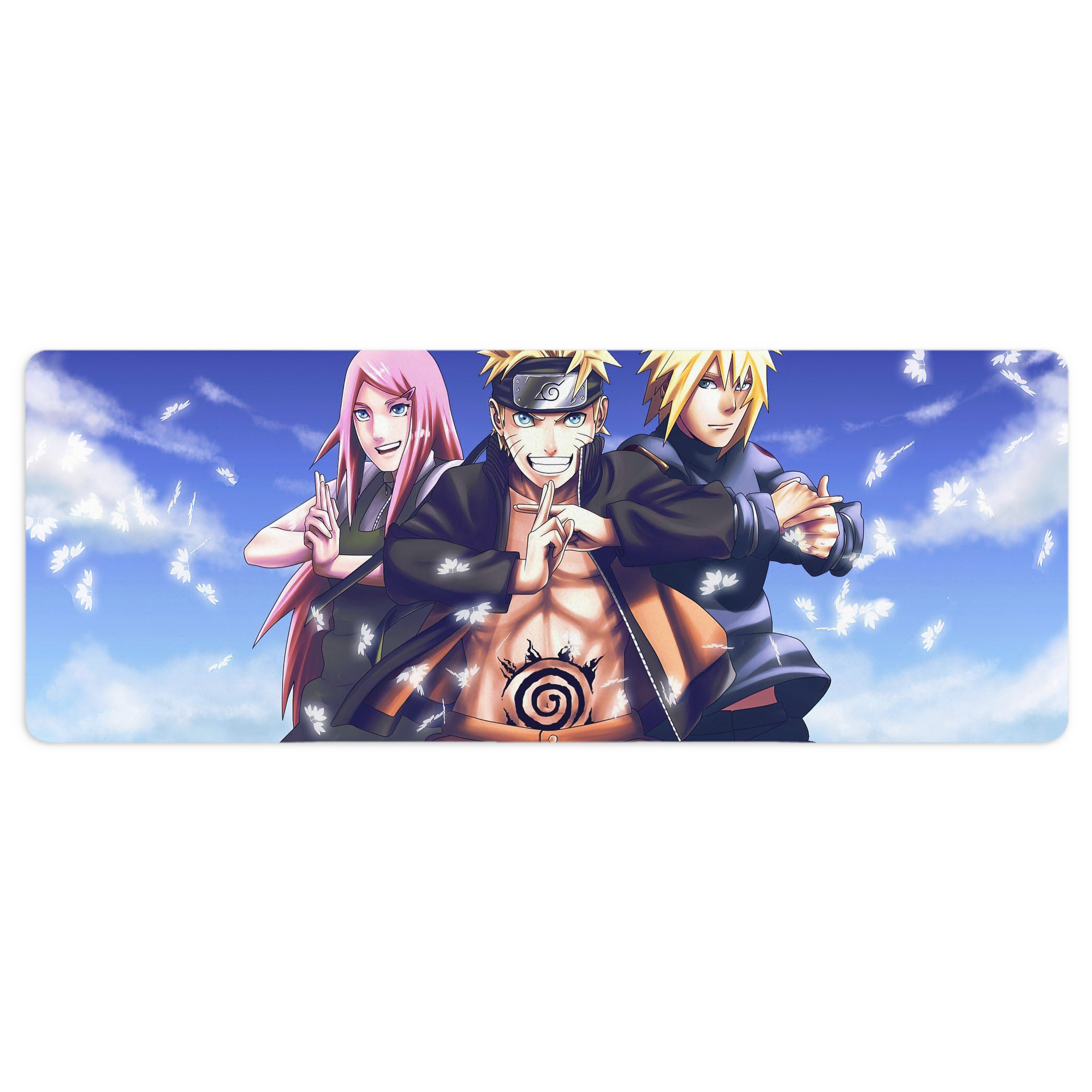 （画像用） NARUTO -ナルト- NARUTO -ナルト- 疾風伝 ステッチ加工 大判デスクマット／滑り止めマウスパッド