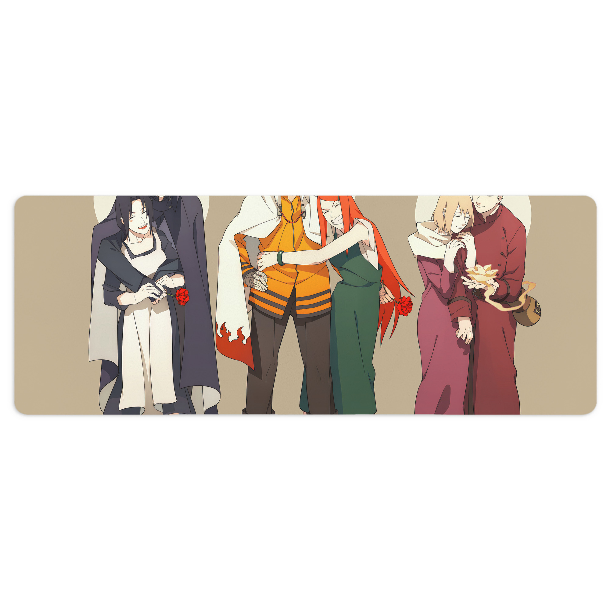 （画像用） NARUTO -ナルト- NARUTO -ナルト- 疾風伝 ステッチ加工 大判デスクマット／滑り止めマウスパッド