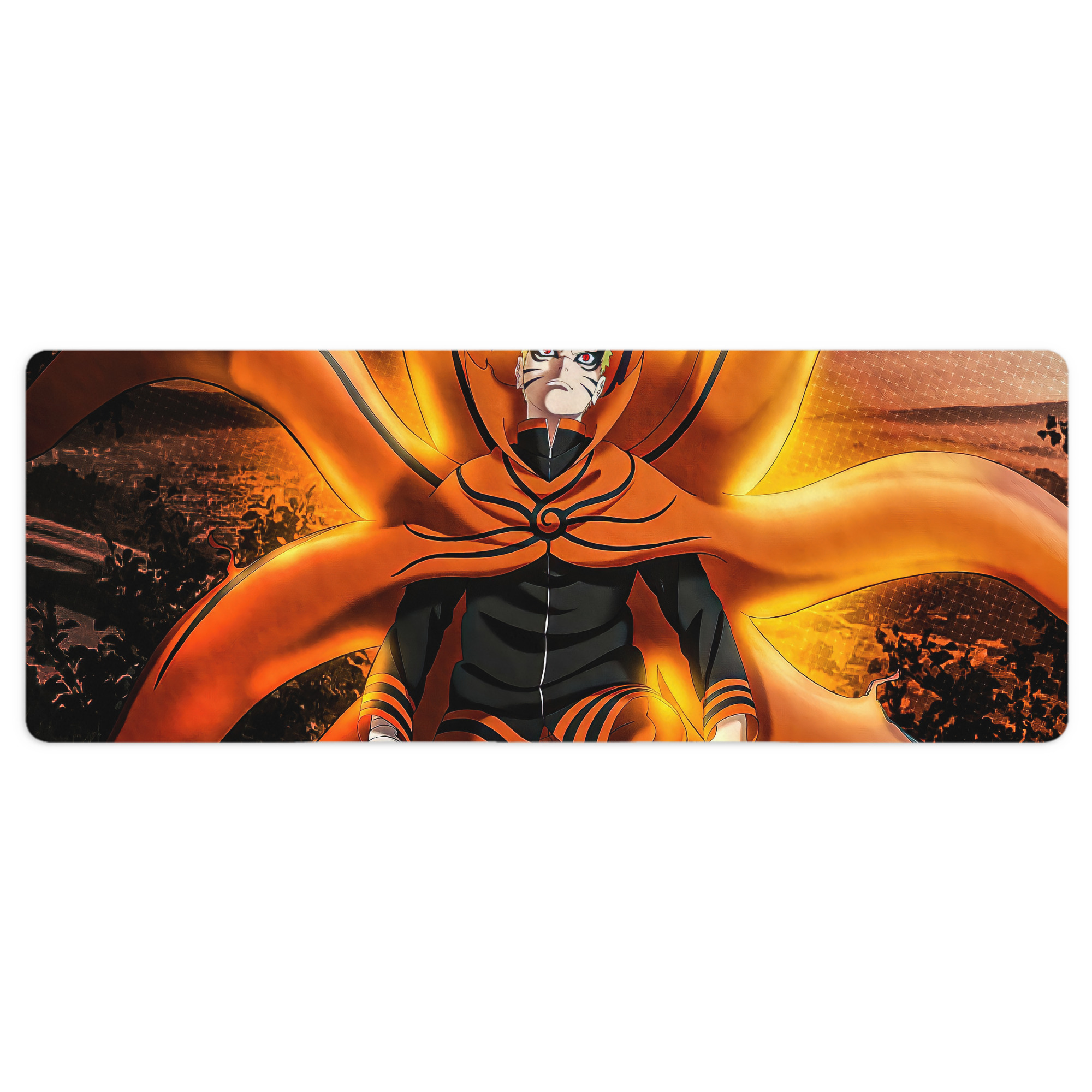 （画像用） NARUTO -ナルト- NARUTO -ナルト- 疾風伝 ステッチ加工 大判デスクマット／滑り止めマウスパッド