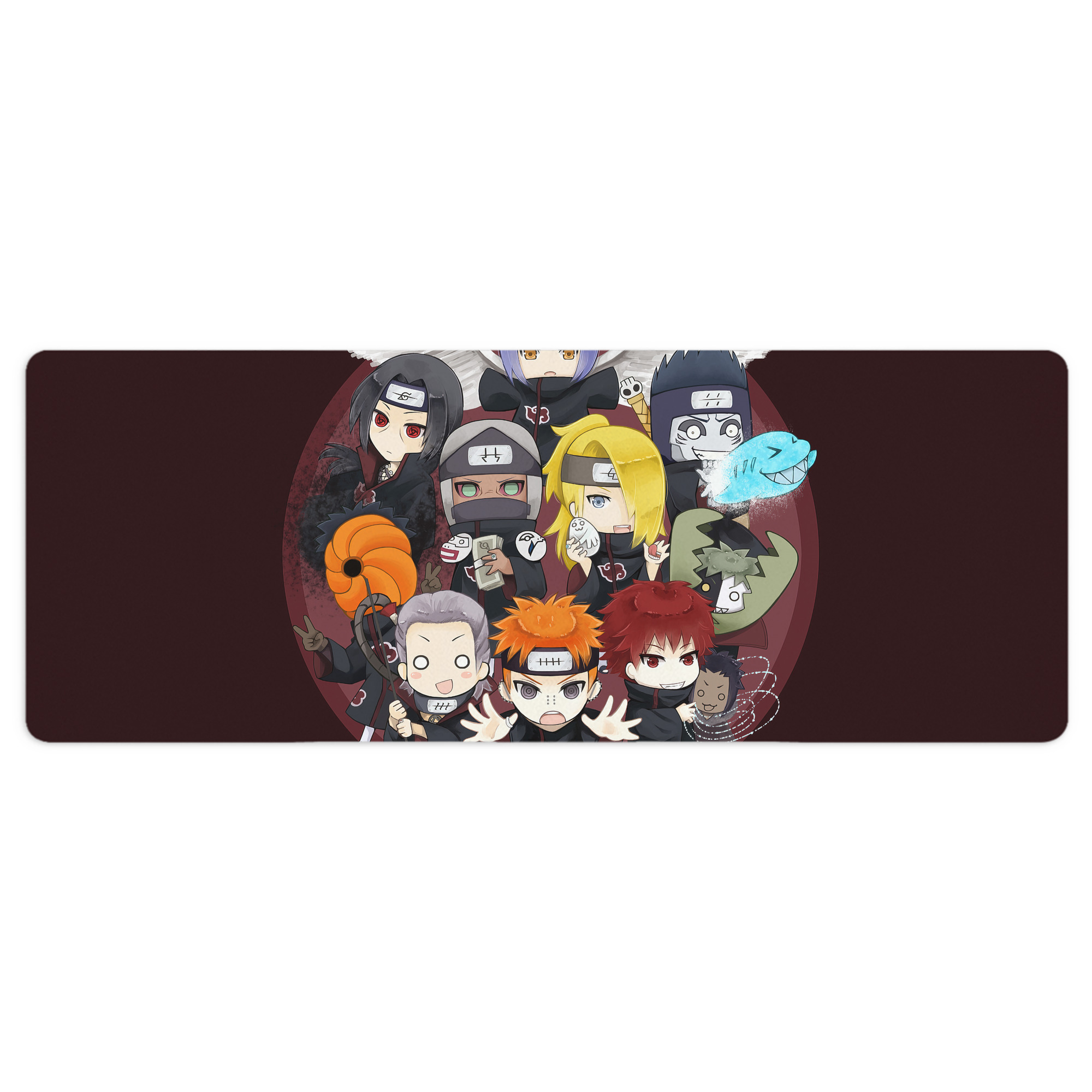 （画像用） NARUTO -ナルト- NARUTO -ナルト- 疾風伝 ステッチ加工 大判デスクマット／滑り止めマウスパッド
