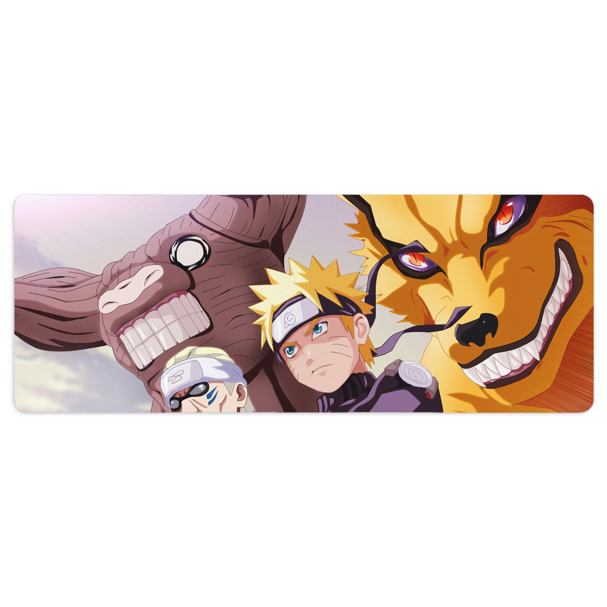 （画像用） NARUTO -ナルト- NARUTO -ナルト- 疾風伝 ステッチ加工 大判デスクマット／滑り止めマウスパッド