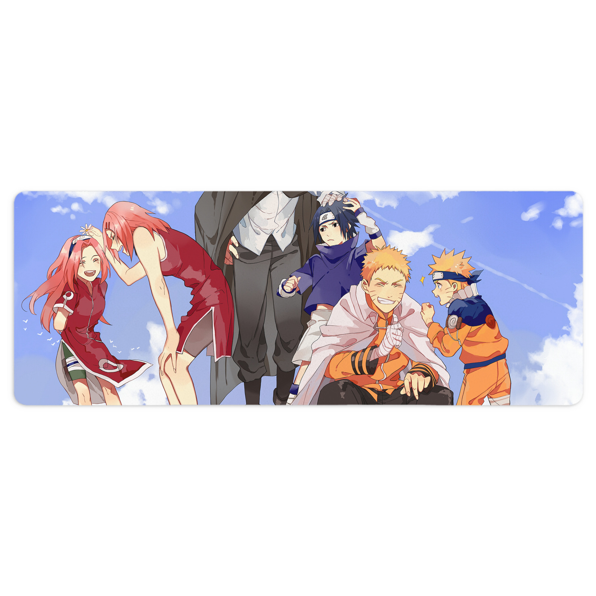 （画像用） NARUTO -ナルト- NARUTO -ナルト- 疾風伝 ステッチ加工 大判デスクマット／滑り止めマウスパッド