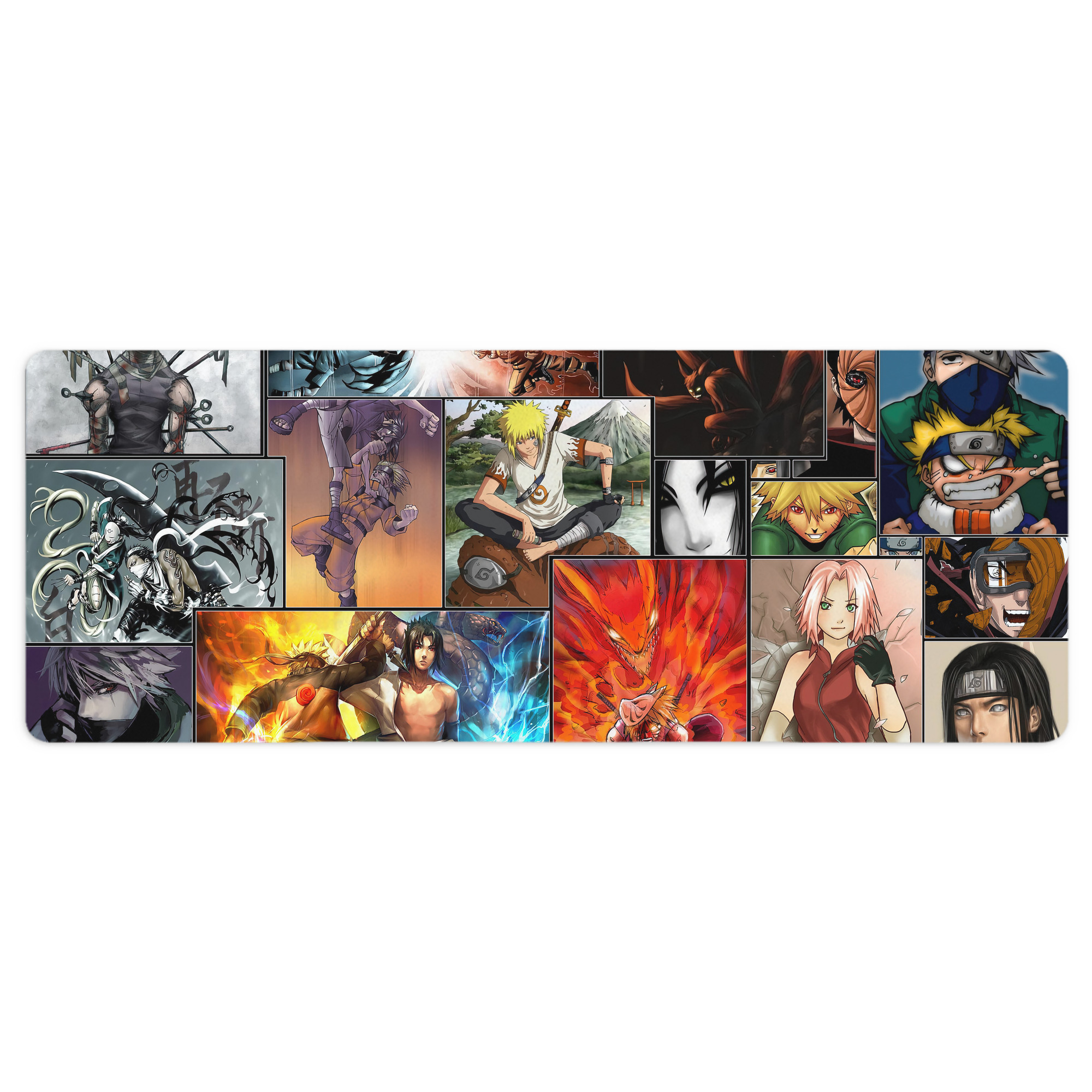 （画像用） NARUTO -ナルト- NARUTO -ナルト- 疾風伝 ステッチ加工 大判デスクマット／滑り止めマウスパッド