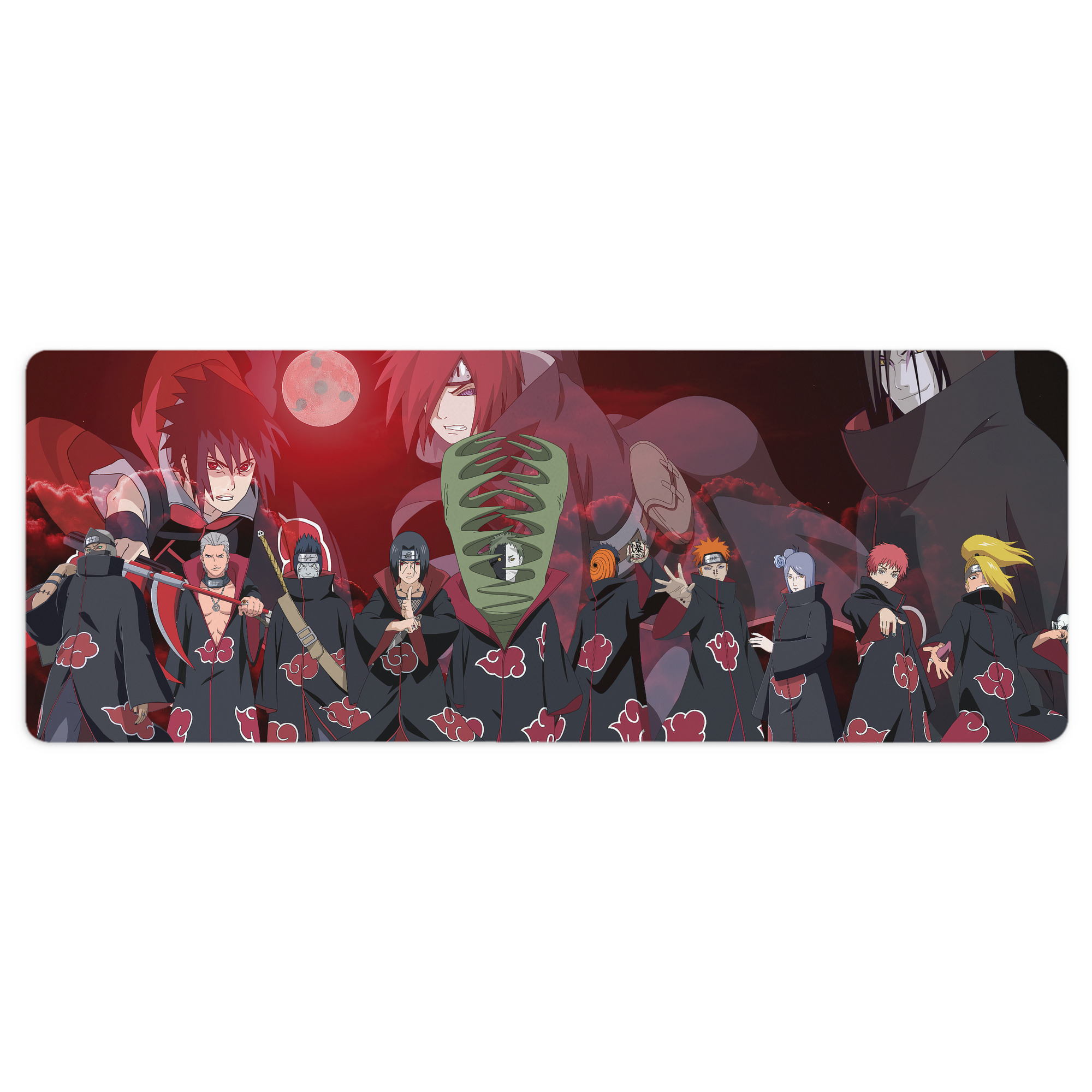 （画像用） NARUTO -ナルト- NARUTO -ナルト- 疾風伝 ステッチ加工 大判デスクマット／滑り止めマウスパッド