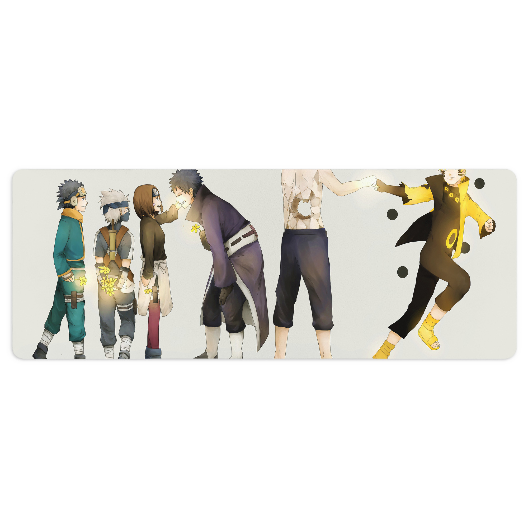 （画像用） NARUTO -ナルト- NARUTO -ナルト- 疾風伝 ステッチ加工 大判デスクマット／滑り止めマウスパッド