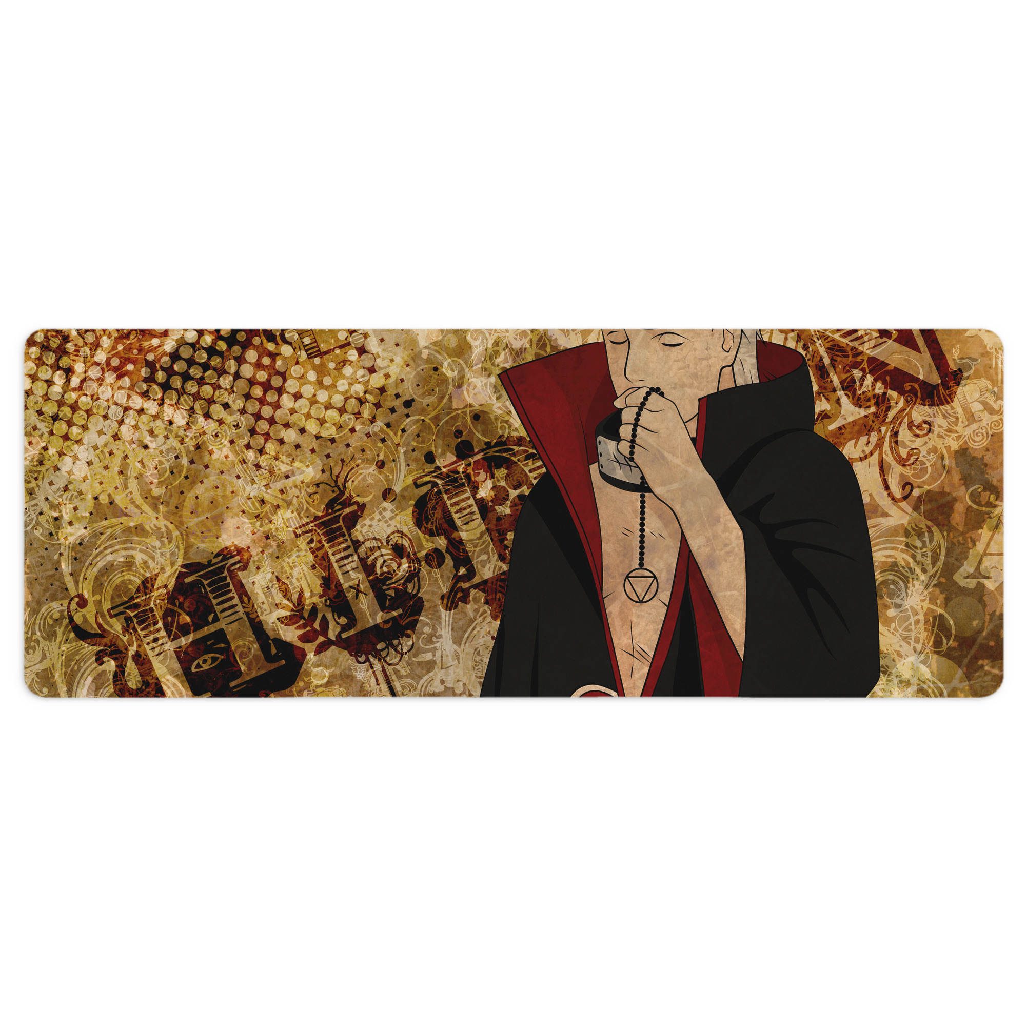 （画像用） NARUTO -ナルト- NARUTO -ナルト- 疾風伝 ステッチ加工 大判デスクマット／滑り止めマウスパッド