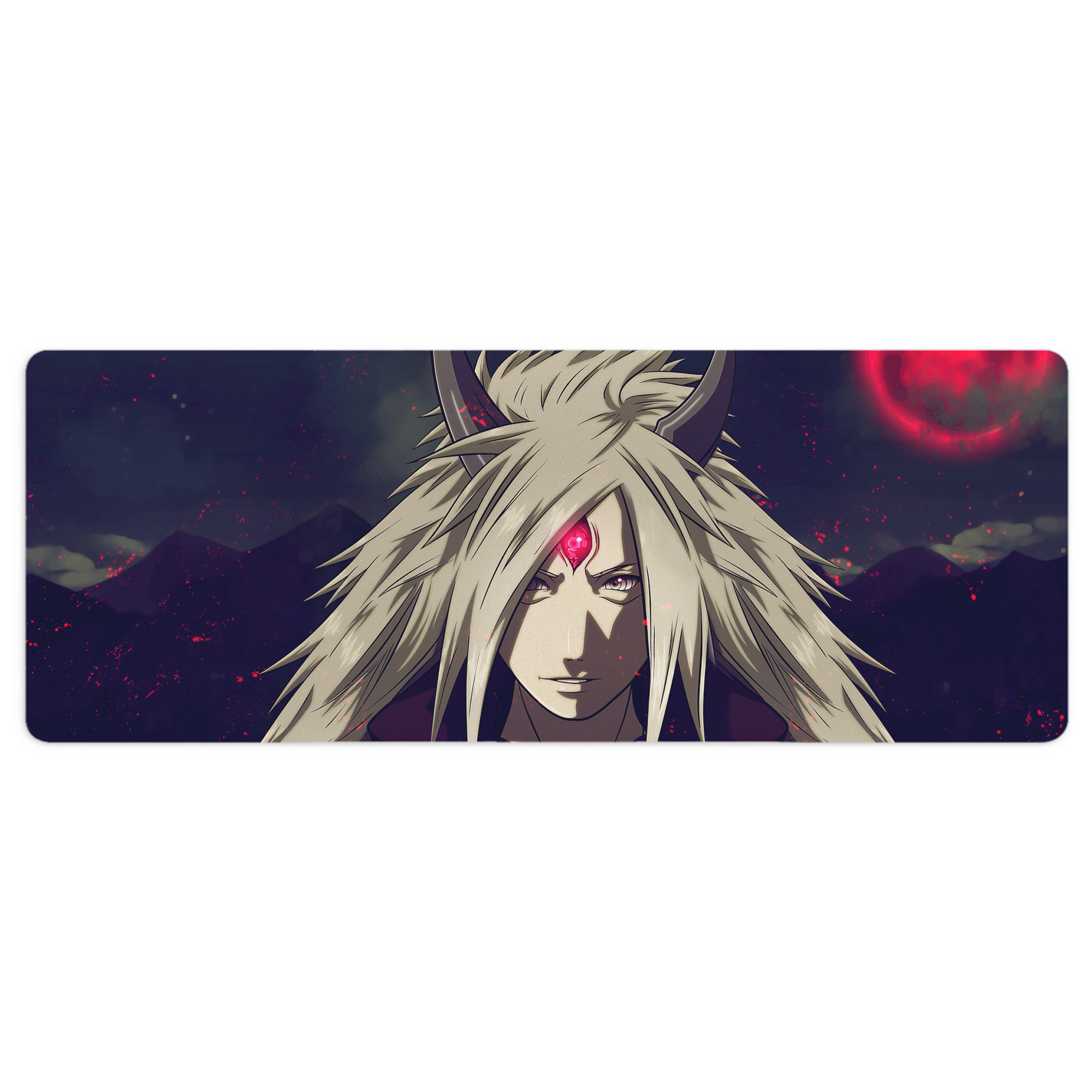 （画像用） NARUTO -ナルト- NARUTO -ナルト- 疾風伝 ステッチ加工 大判デスクマット／滑り止めマウスパッド
