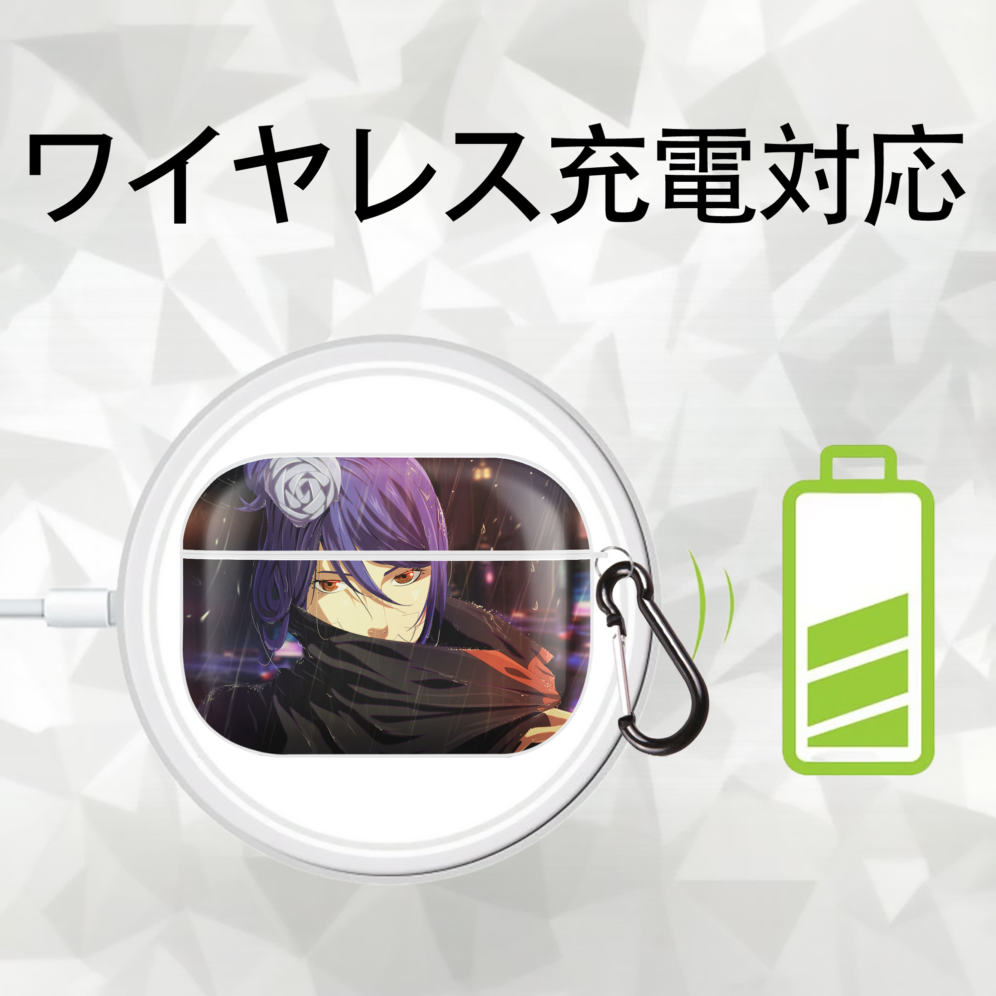 NARUTO -ナルト- NARUTO -ナルト- 疾風伝 【AirPods Pro用】ハードシェル保護ケース 耐衝撃・防指紋・カラビナ付き商品仕様