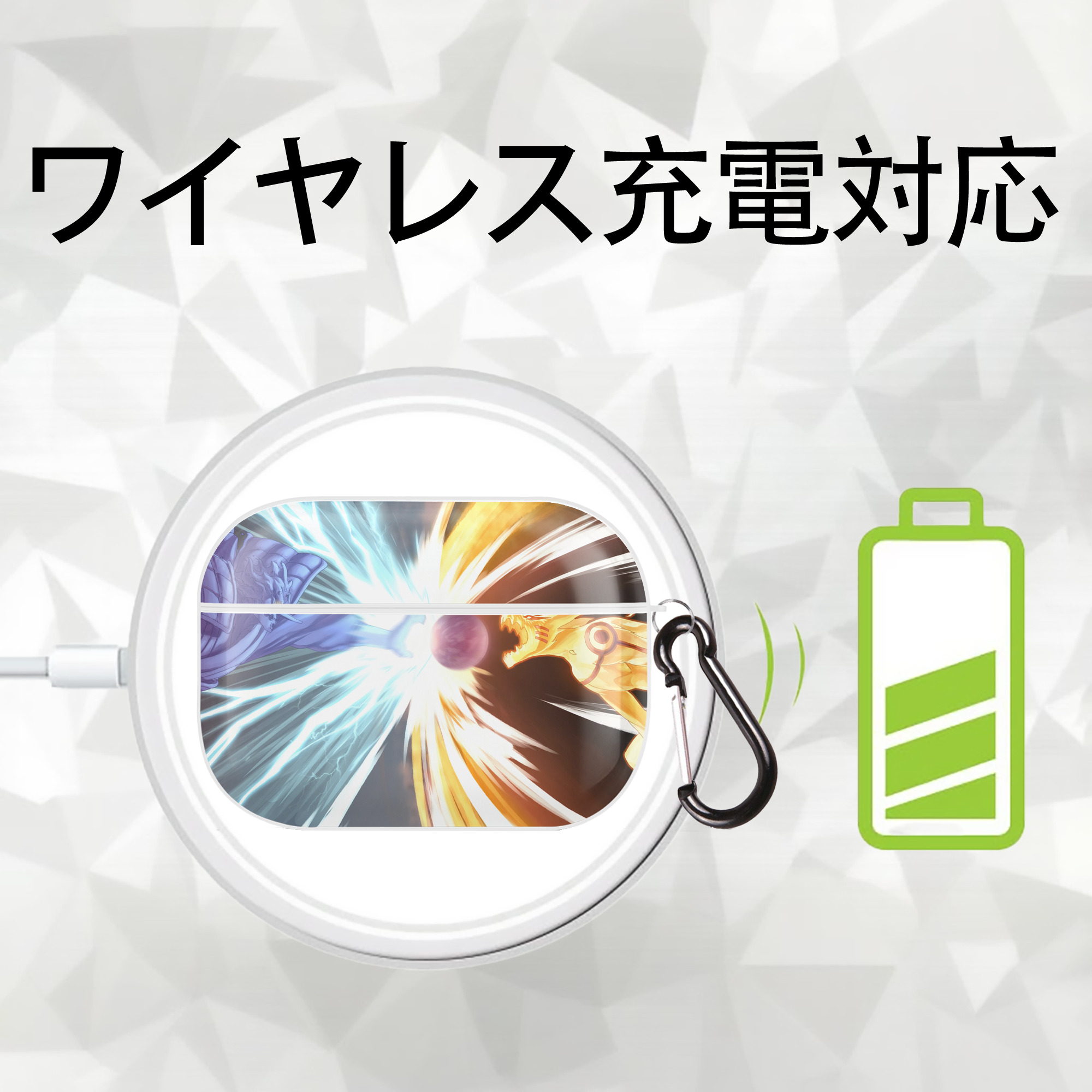 NARUTO -ナルト- NARUTO -ナルト- 疾風伝 【AirPods Pro用】ハードシェル保護ケース 耐衝撃・防指紋・カラビナ付き商品仕様