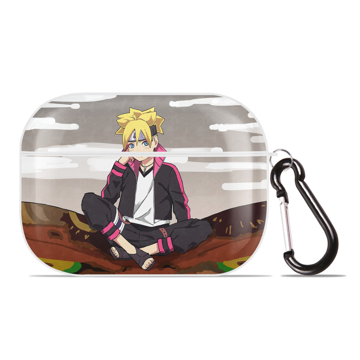 （画像用） NARUTO -ナルト- NARUTO -ナルト- 疾風伝 【AirPods Pro用】ハードシェル保護ケース 耐衝撃・防指紋・カラビナ付き商品仕様