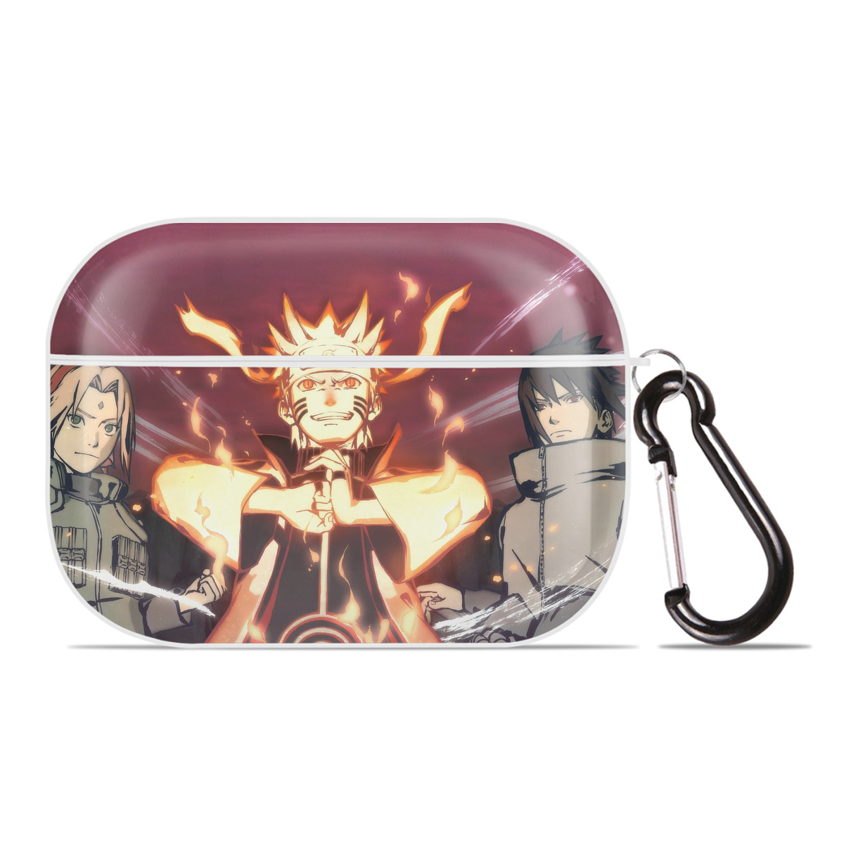 （画像用） NARUTO -ナルト- NARUTO -ナルト- 疾風伝 【AirPods Pro用】ハードシェル保護ケース 耐衝撃・防指紋・カラビナ付き商品仕様