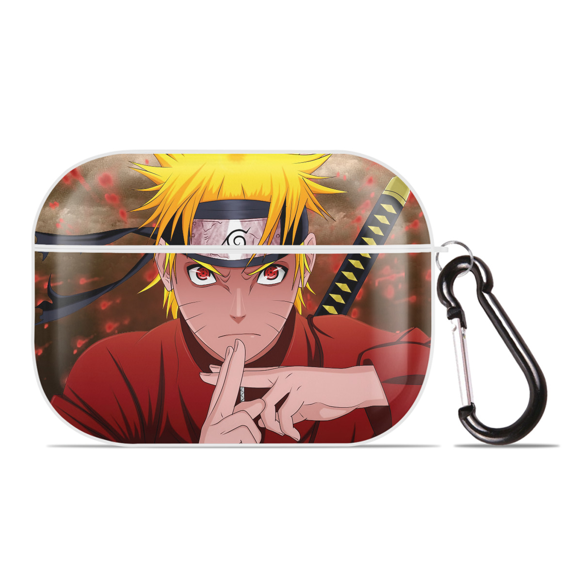 （画像用） NARUTO -ナルト- NARUTO -ナルト- 疾風伝 【AirPods Pro用】ハードシェル保護ケース 耐衝撃・防指紋・カラビナ付き商品仕様