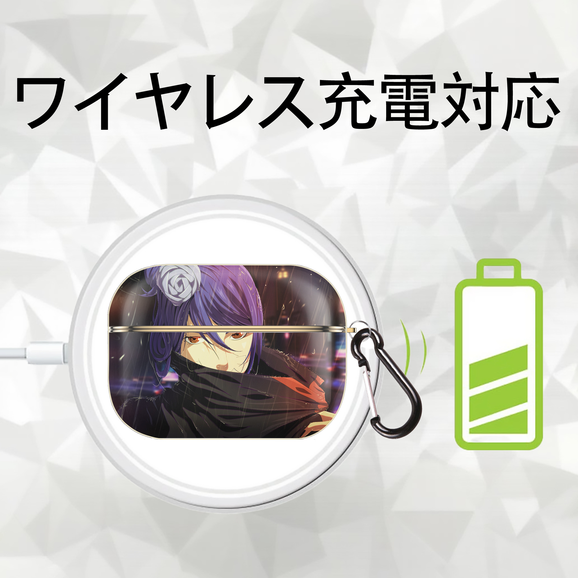 NARUTO -ナルト- NARUTO -ナルト- 疾風伝 【AirPods Pro用】ハードシェル保護ケース｜耐衝撃・防指紋・カラビナ付き商品仕様