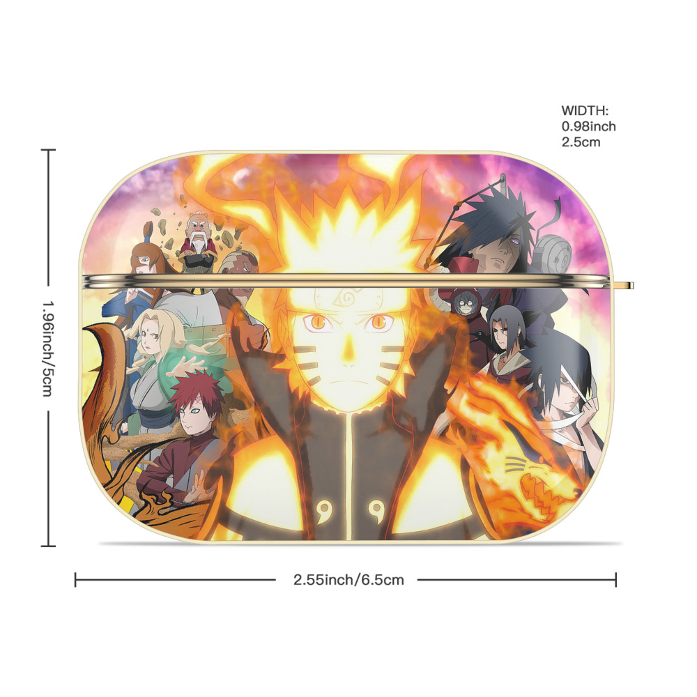 NARUTO -ナルト- NARUTO -ナルト- 疾風伝 【AirPods Pro用】ハードシェル保護ケース｜耐衝撃・防指紋・カラビナ付き商品仕様