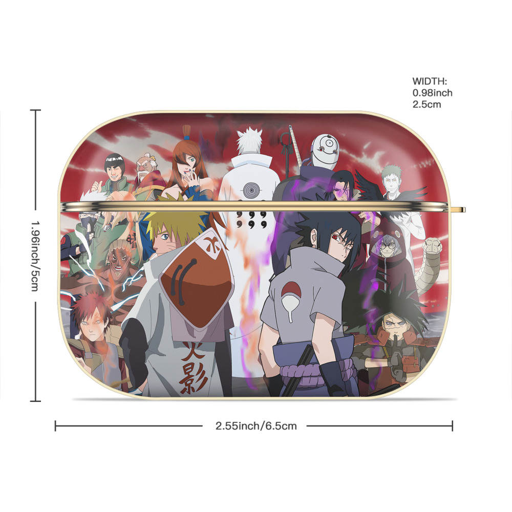 NARUTO -ナルト- NARUTO -ナルト- 疾風伝 【AirPods Pro用】ハードシェル保護ケース｜耐衝撃・防指紋・カラビナ付き商品仕様