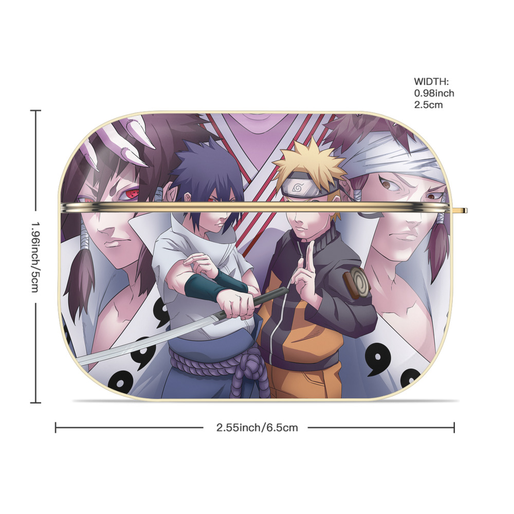 NARUTO -ナルト- NARUTO -ナルト- 疾風伝 【AirPods Pro用】ハードシェル保護ケース｜耐衝撃・防指紋・カラビナ付き商品仕様