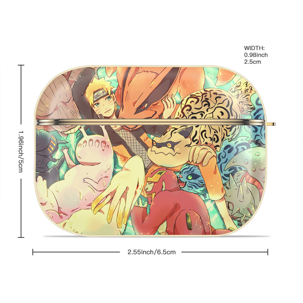 NARUTO -ナルト- NARUTO -ナルト- 疾風伝 【AirPods Pro用】ハードシェル保護ケース｜耐衝撃・防指紋・カラビナ付き商品仕様
