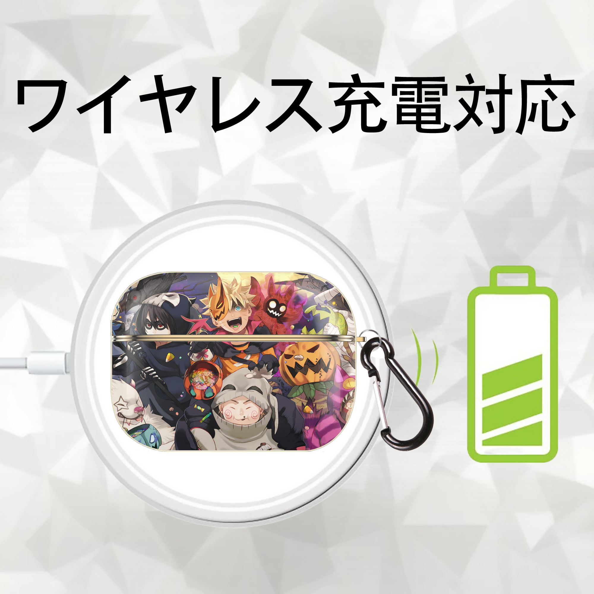 NARUTO -ナルト- NARUTO -ナルト- 疾風伝 【AirPods Pro用】ハードシェル保護ケース｜耐衝撃・防指紋・カラビナ付き商品仕様