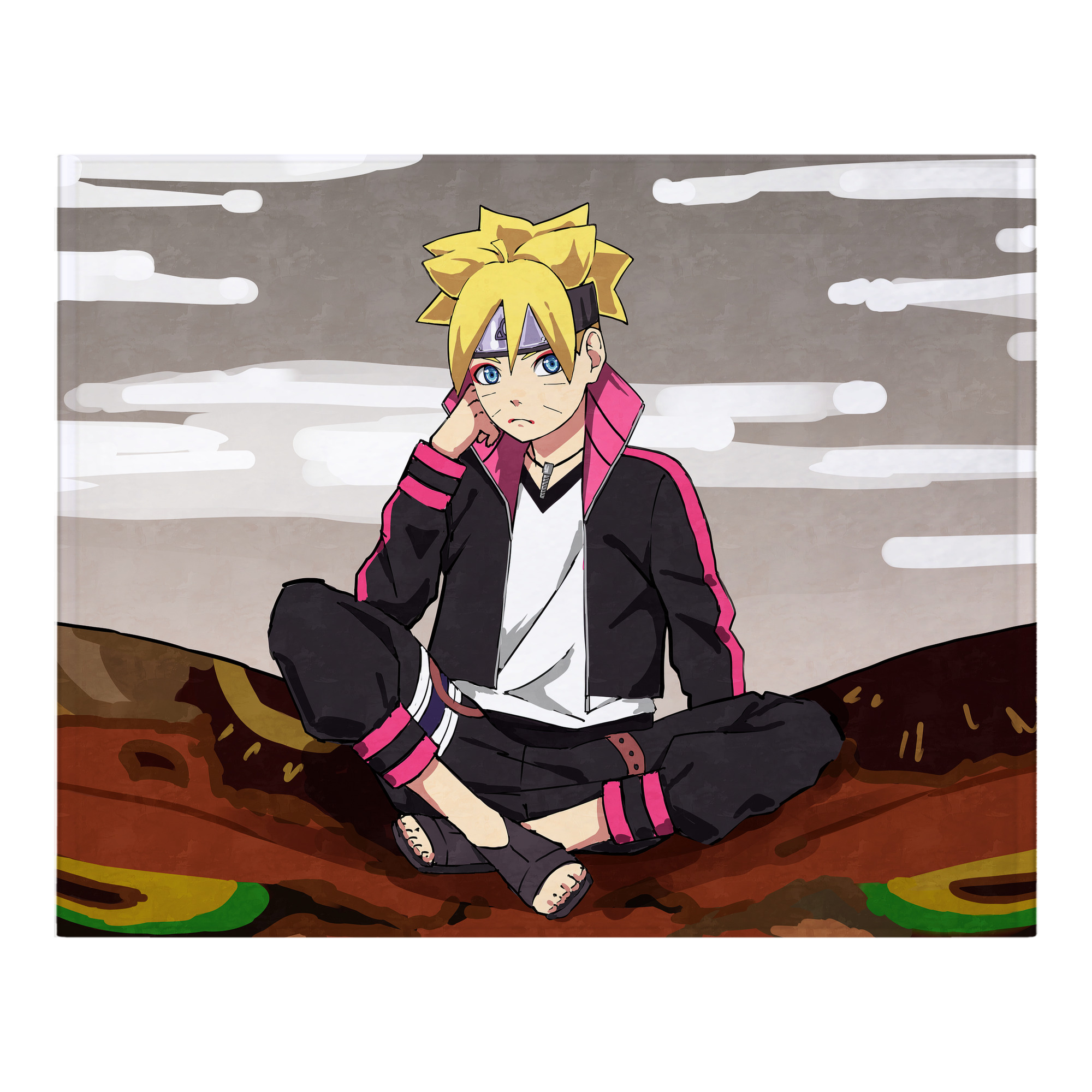 （画像用） NARUTO -ナルト- NARUTO -ナルト- 疾風伝 フランネルブランケット・多サイズ対応（横型）